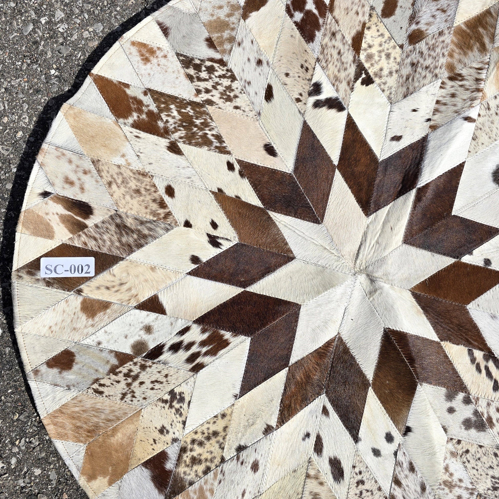 Ranchers Closet Western Cowhide Geometric Rug-Home Decor-Ranchers Closet-Evolution Equestrian Co.