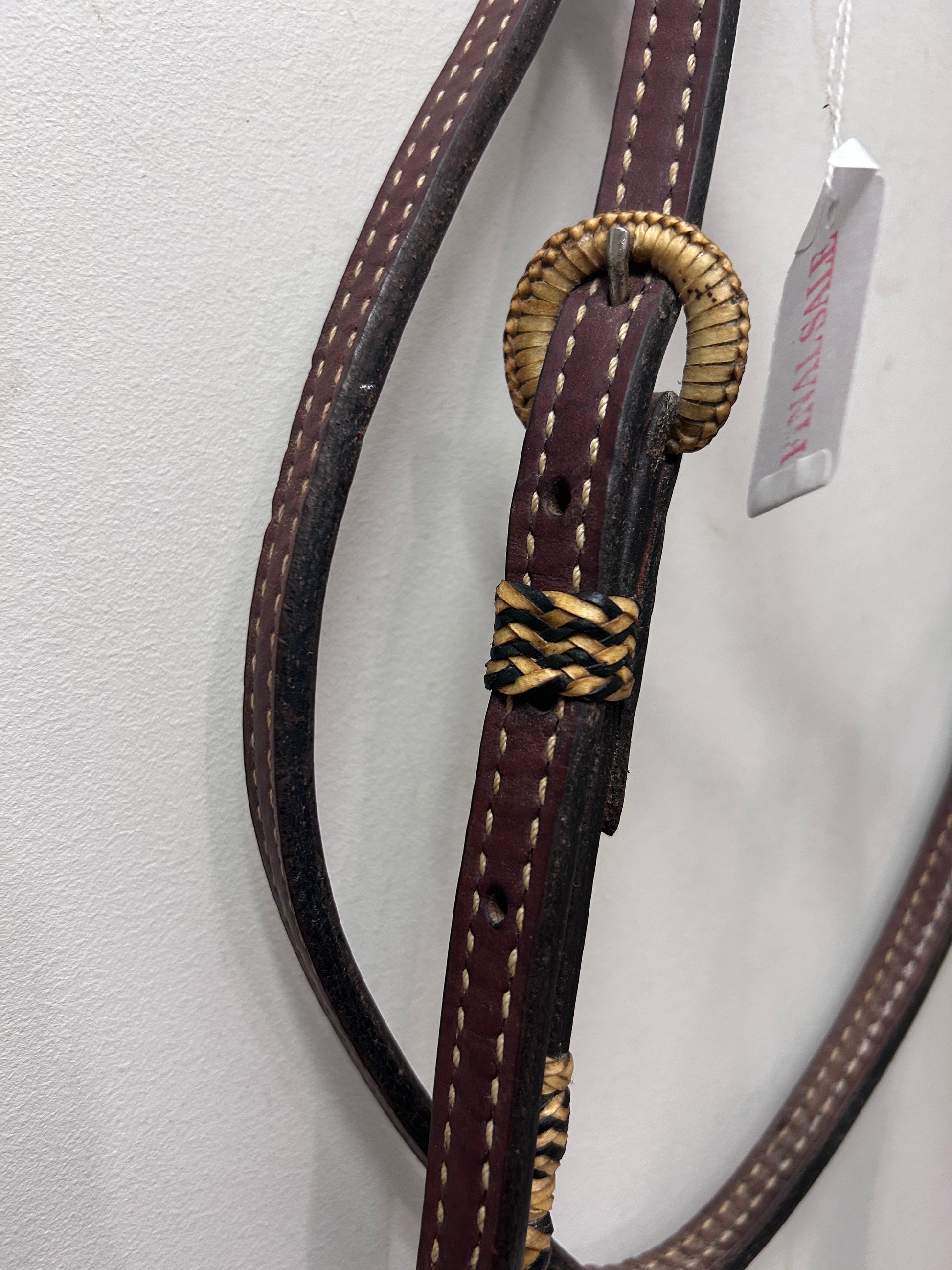 Rawhide Wrapped Browband Headstall-Western Headstall-Consignment-Evolution Equestrian Co.