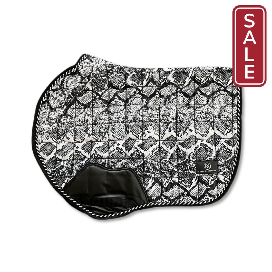 Rebel Equestrian Snakeskin Jump Saddle Pad-English Tack-Rebel Equestrian-Evolution Equestrian Co.