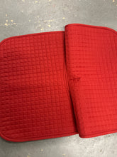Load image into Gallery viewer, Red English Saddle Pad-English Saddle Pad-Consignment-Evolution Equestrian Co.
