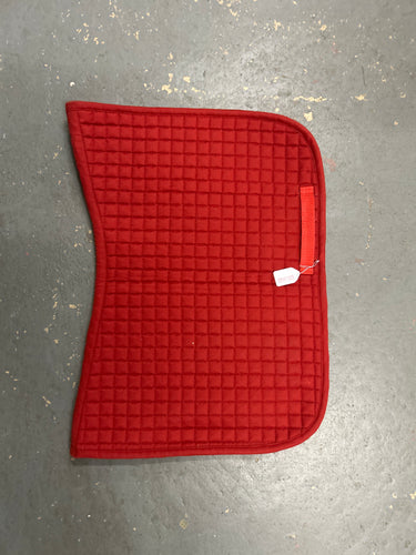 Red English Saddle Pad-English Saddle Pad-Consignment-Evolution Equestrian Co.