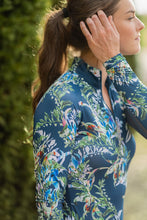 Load image into Gallery viewer, Kastel Denmark Sailor Blue Floral Botanical Shirt
