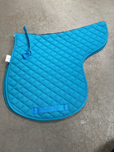 Load image into Gallery viewer, RhineGold Turquoise Numnah-English Saddle Pad-Consignment-Evolution Equestrian Co.
