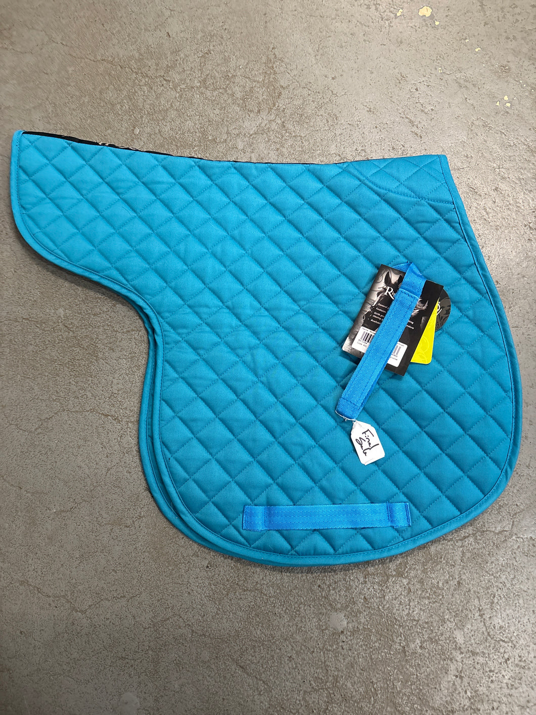RhineGold Turquoise Numnah-English Saddle Pad-Consignment-Evolution Equestrian Co.