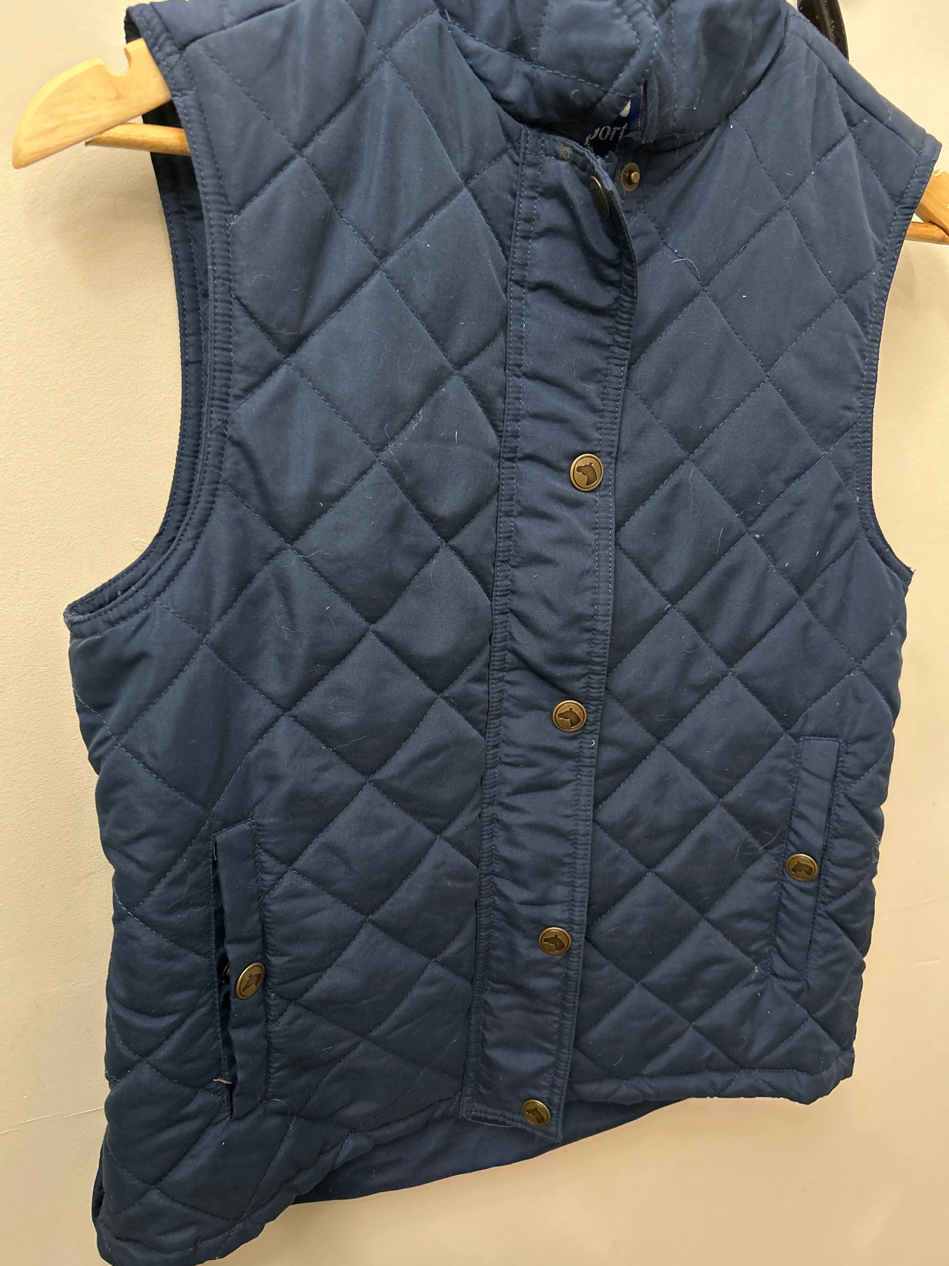 Rider's Navy Quilted Vest 8-Vest-Consignment-Evolution Equestrian Co.