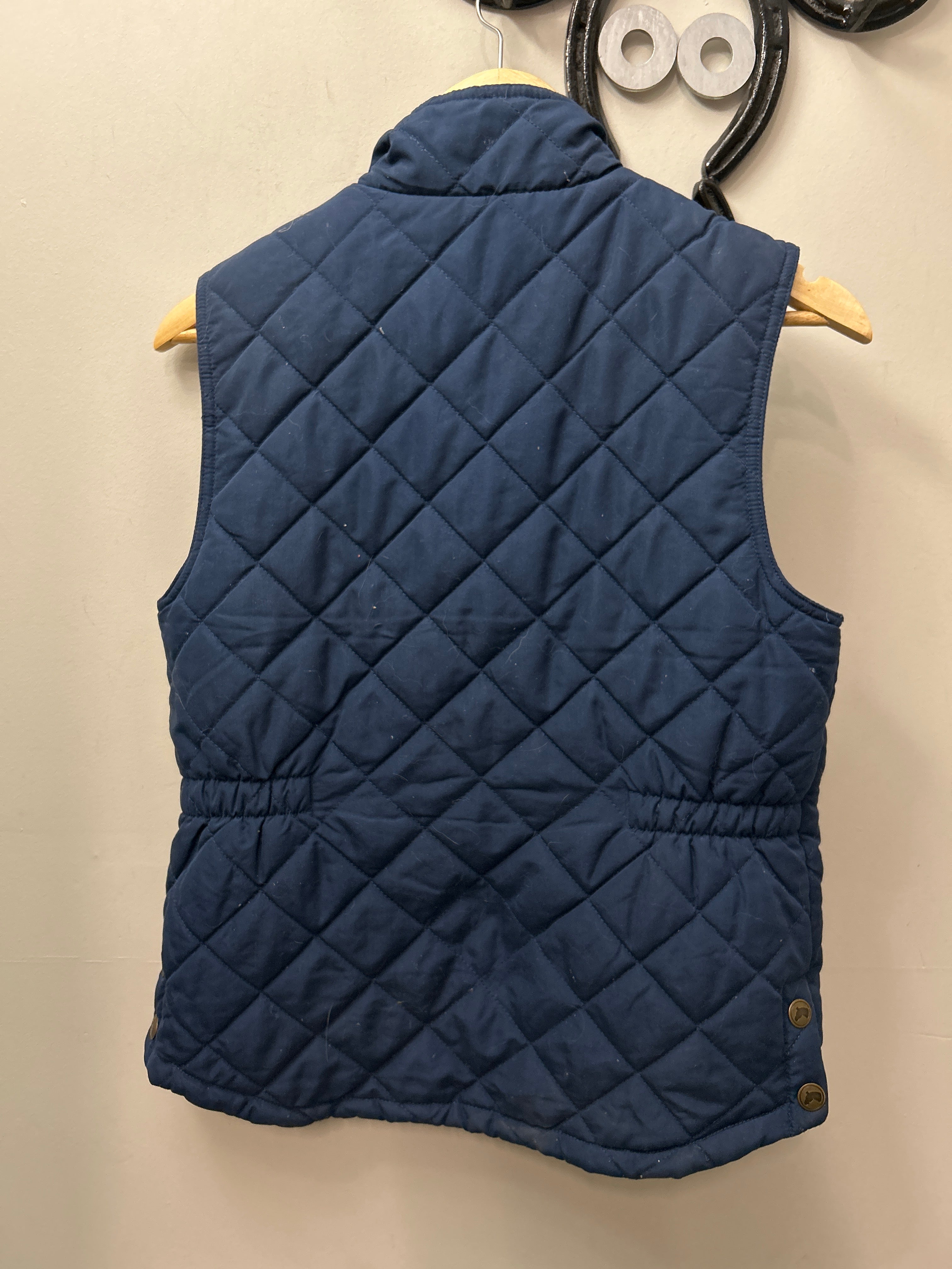 Rider's Navy Quilted Vest 8-Vest-Consignment-Evolution Equestrian Co.