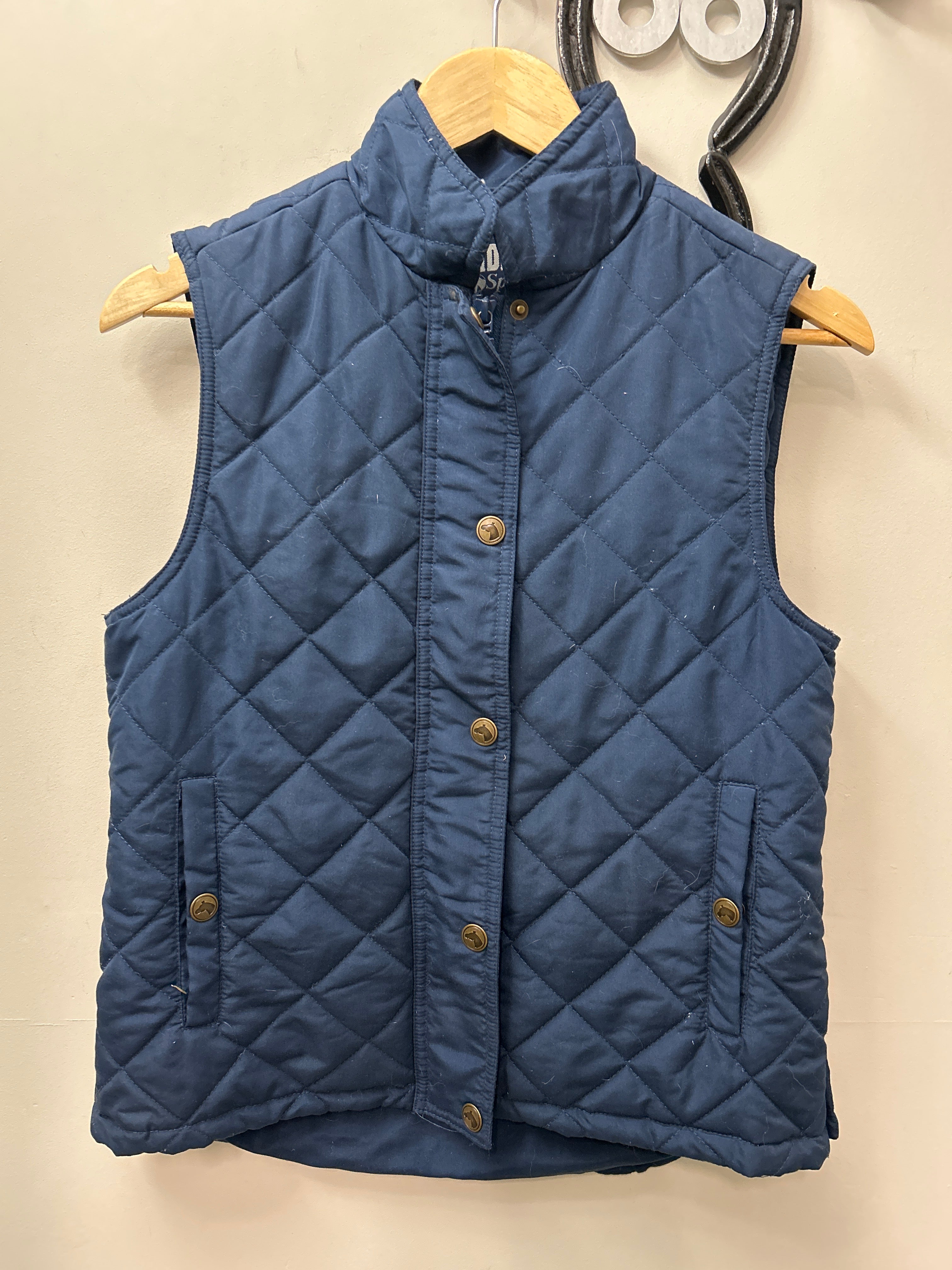 Rider's Navy Quilted Vest 8-Vest-Consignment-Evolution Equestrian Co.