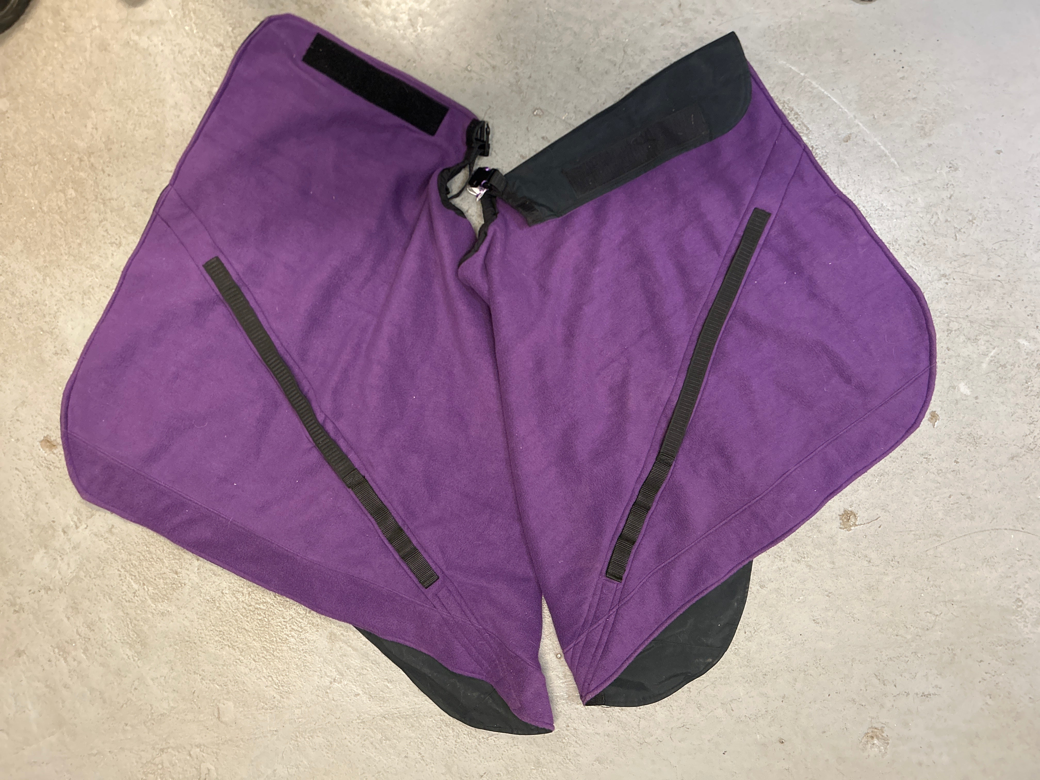 Riding Skirt Black/Purple-Riding Clothes-Consignment-Evolution Equestrian Co.