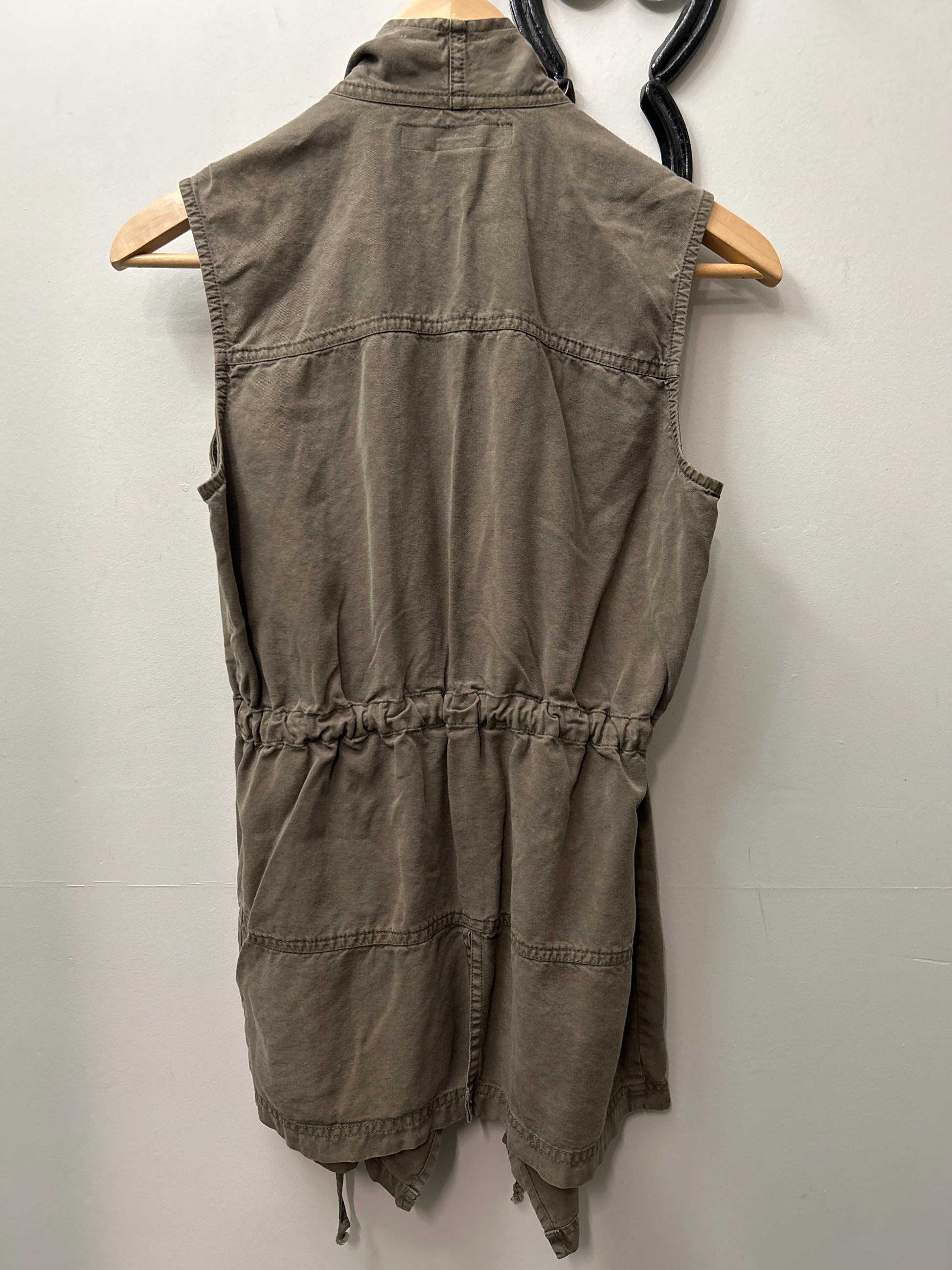 Rock and Roll Cowgirl Army Green Vest Small-Riding Shirts-Consignment-Evolution Equestrian Co.