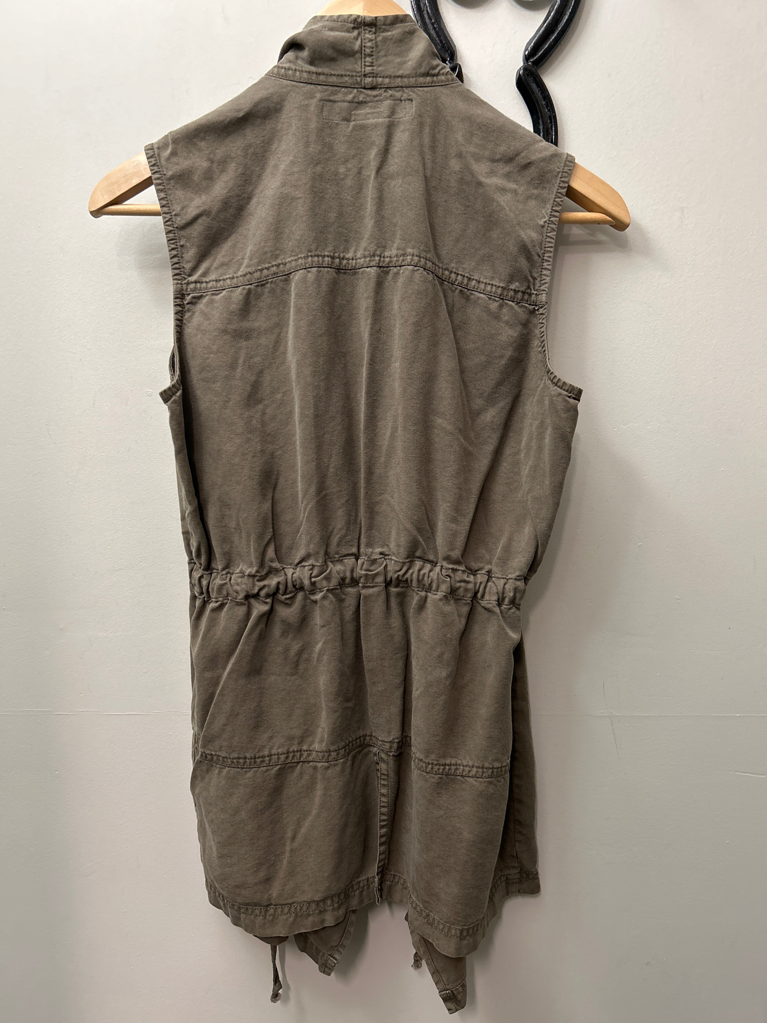 Rock and Roll Cowgirl Army Green Vest Small-Riding Shirts-Consignment-Evolution Equestrian Co.