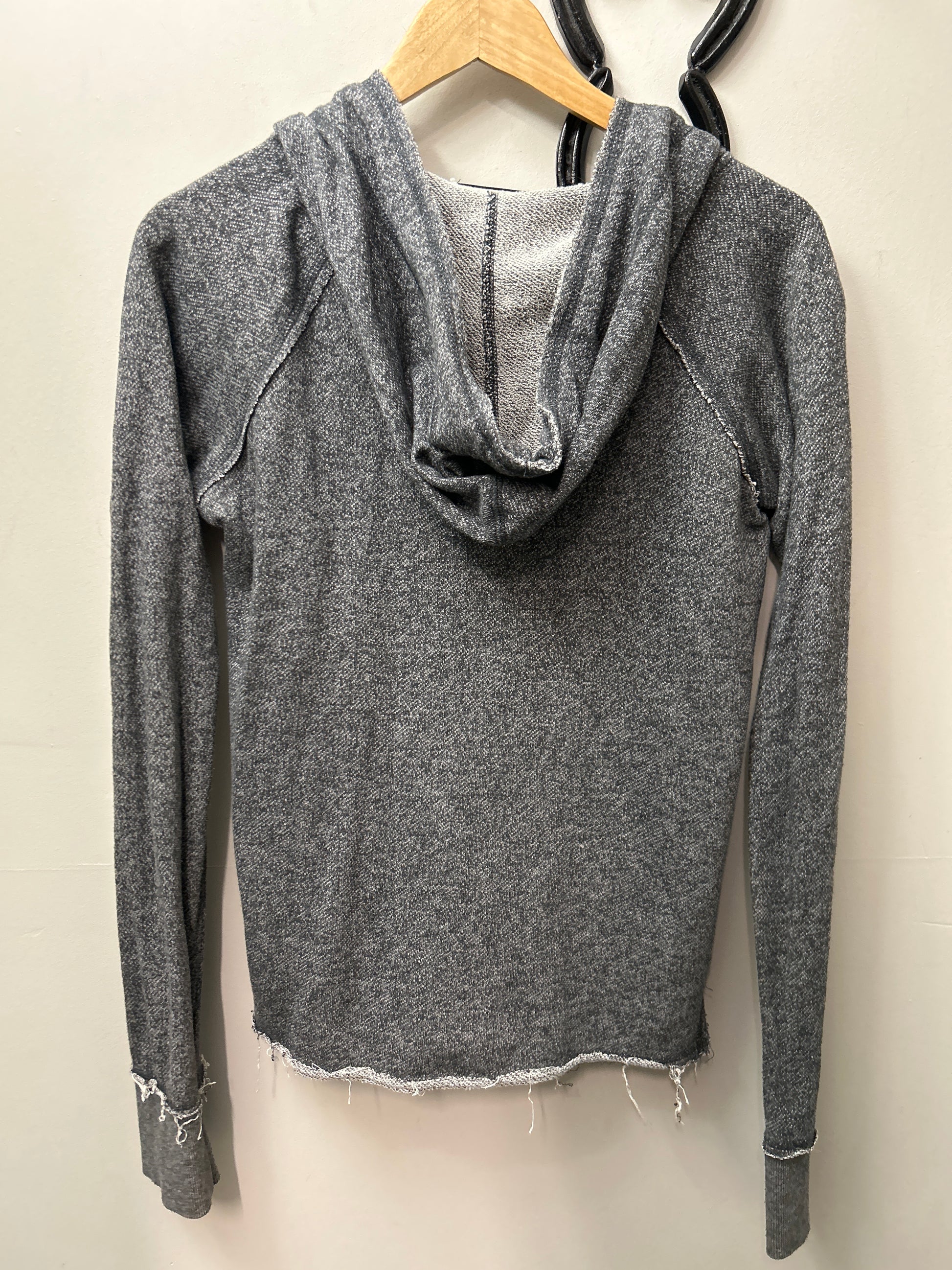 Rock and Roll Cowgirl Light Grey Hoody-Western Shirt-Consignment-Evolution Equestrian Co.