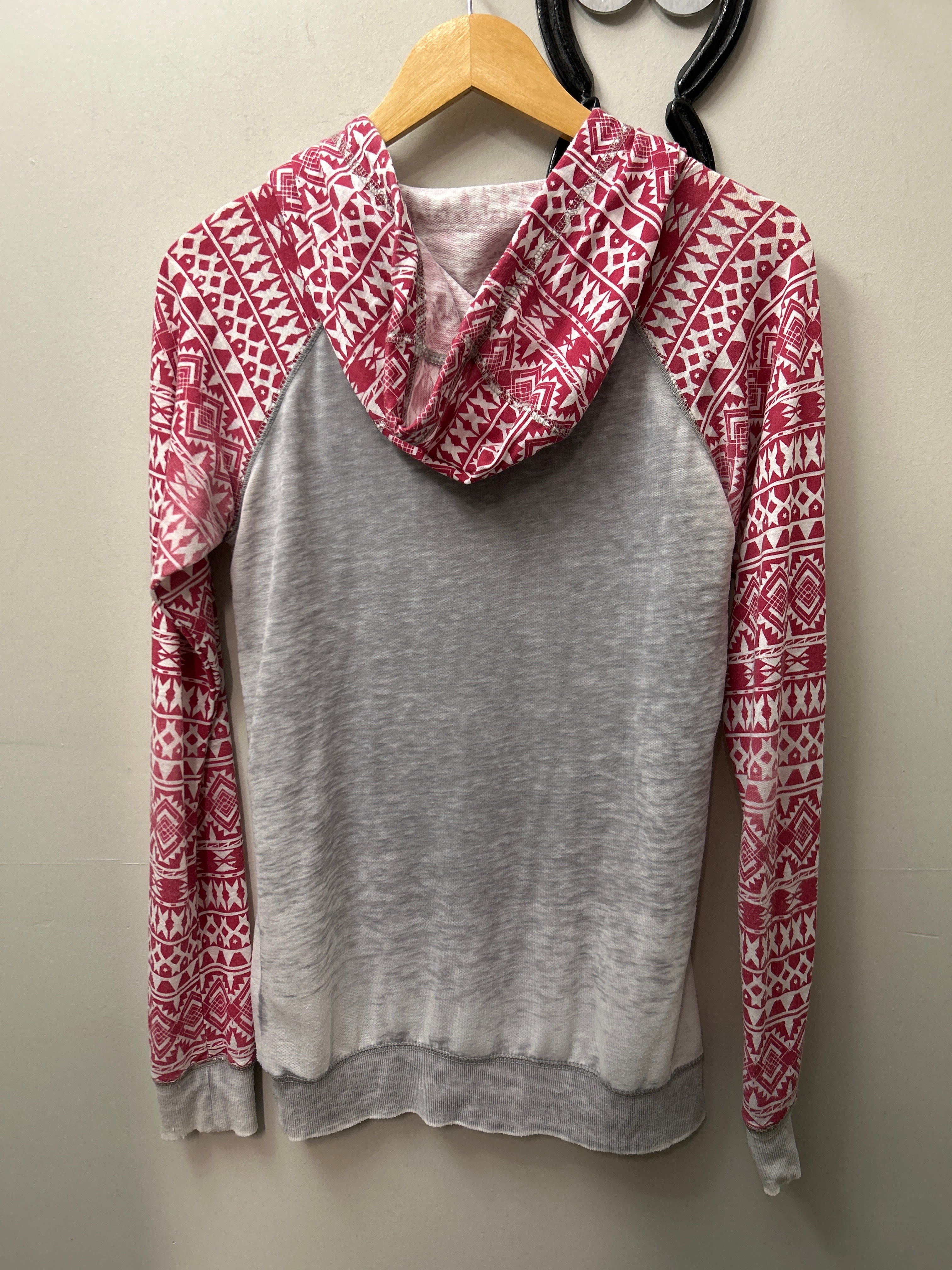 Rock and Roll Cowgirl Shirt Red Aztec Small-Western Shirt-Consignment-Evolution Equestrian Co.