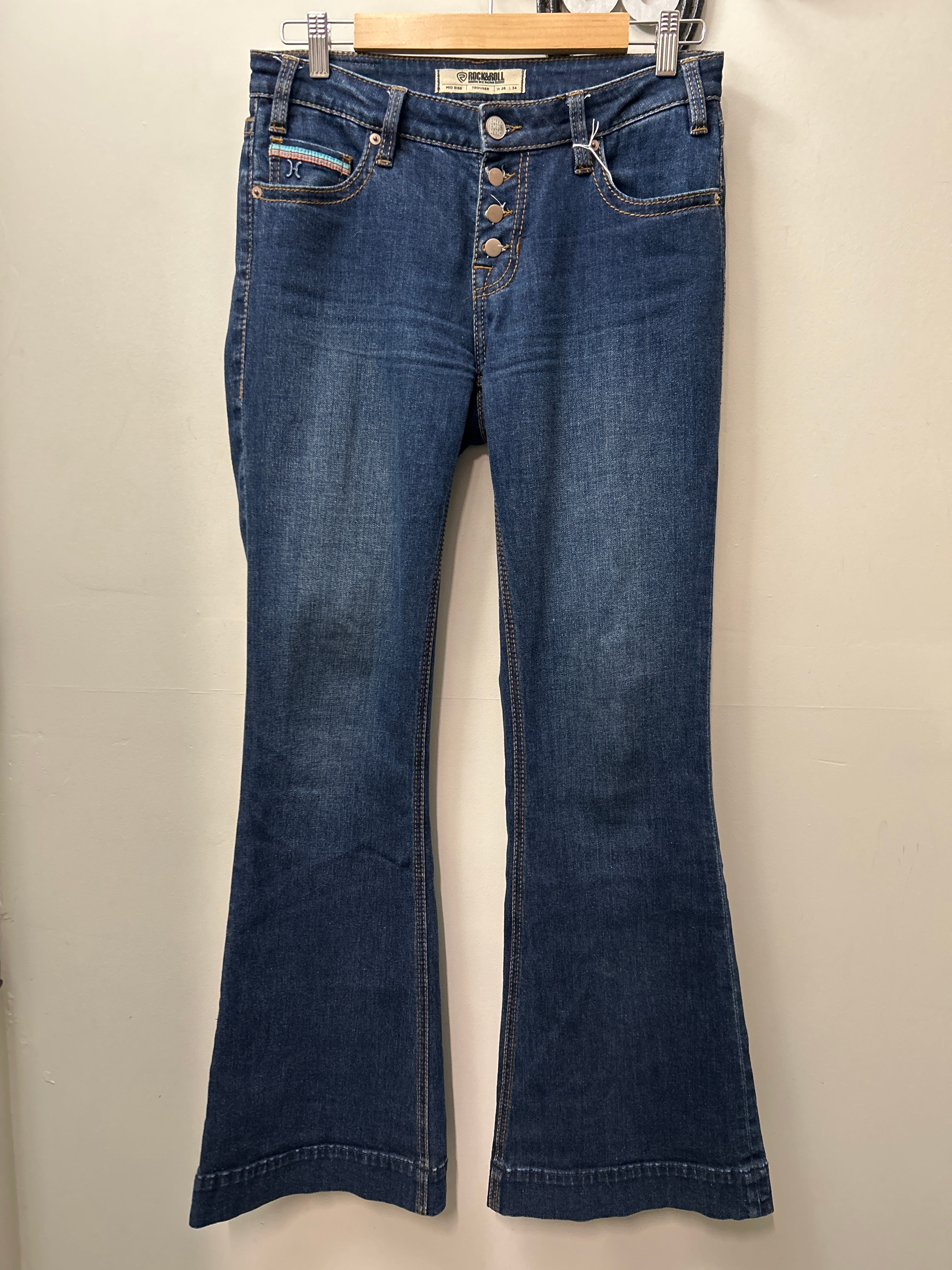 Rock and Roll Jeans Trouser 26 x 34-Jeans-Consignment-Evolution Equestrian Co.