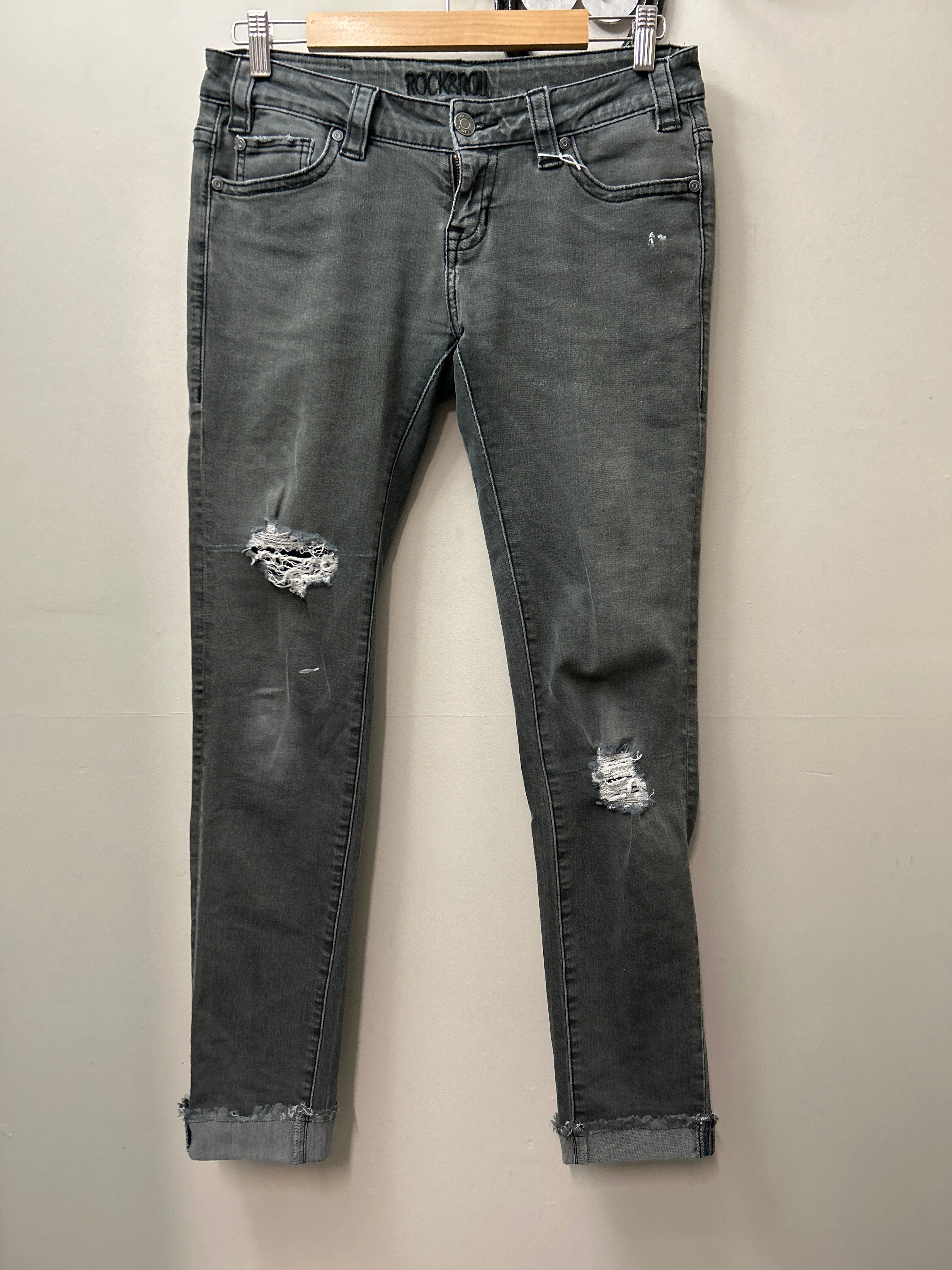 Rock and Roll Rival Low Rise Skinny Jeans 28 x 32-Jeans-Consignment-Evolution Equestrian Co.