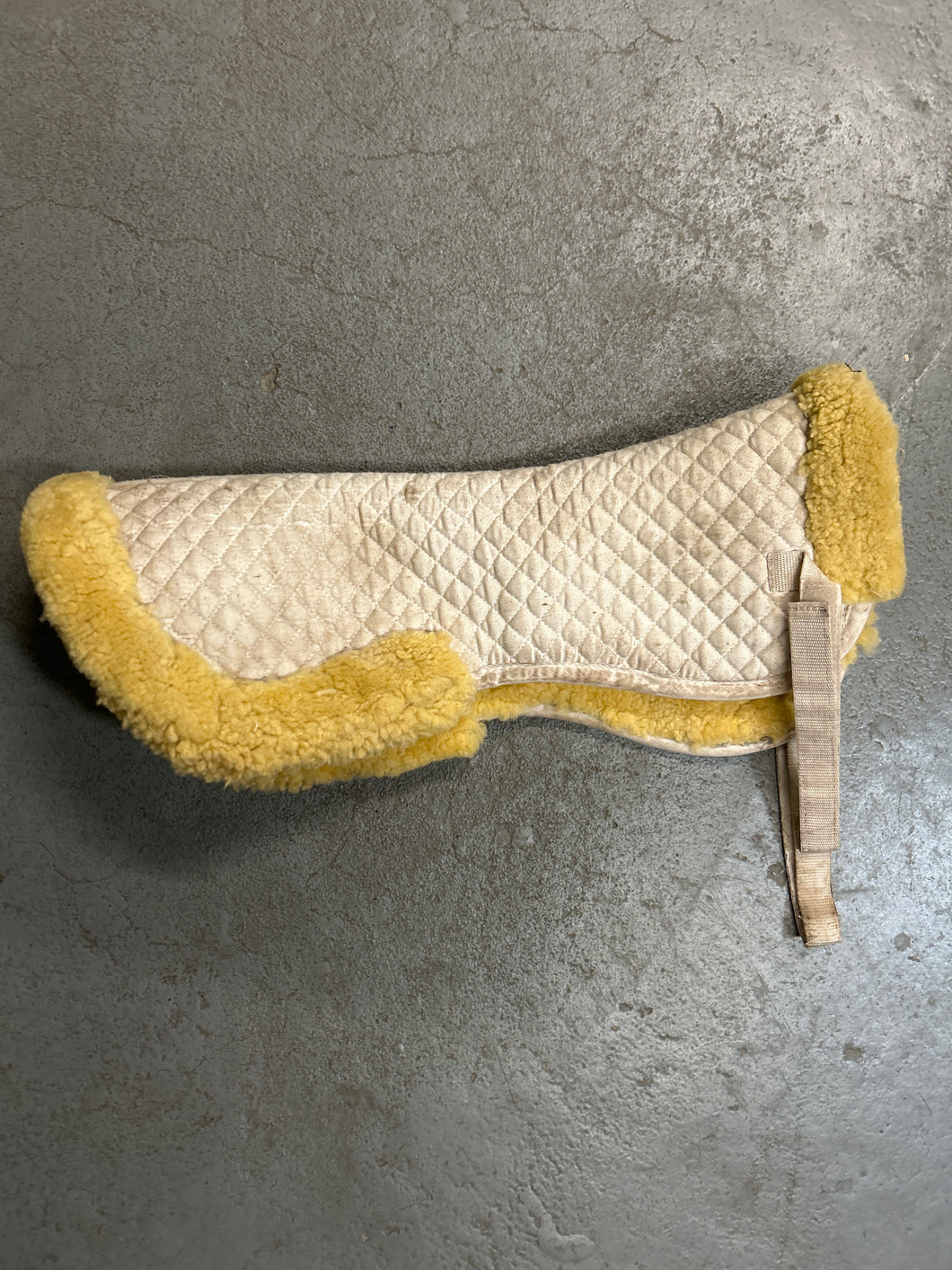 Roma Sheepskin Half Pad with Straps-English Saddle Pad-Consignment-Evolution Equestrian Co.