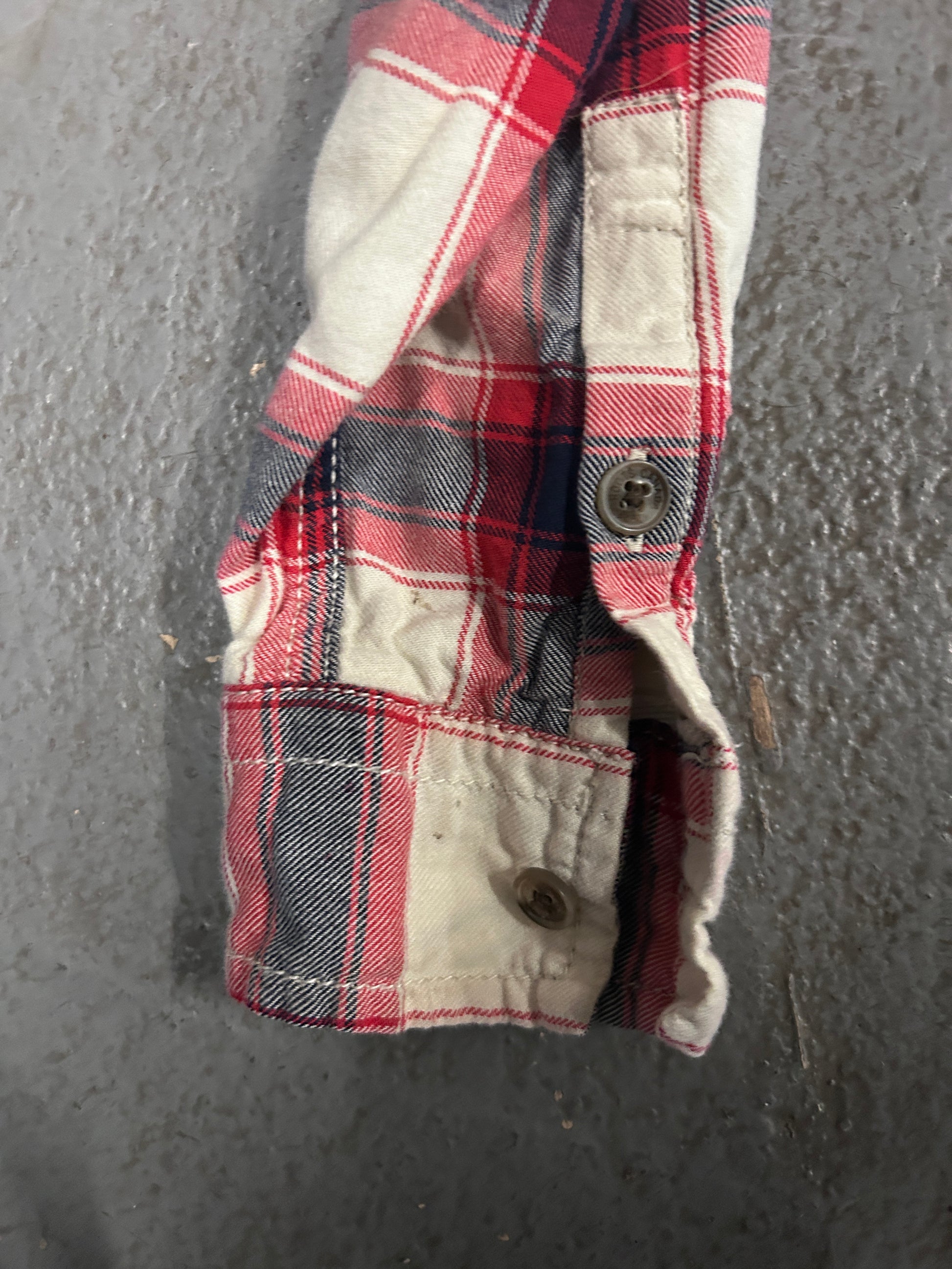 Roots Kid's Red Plaid Shirt 7-8-Riding Shirts-Consignment-Evolution Equestrian Co.