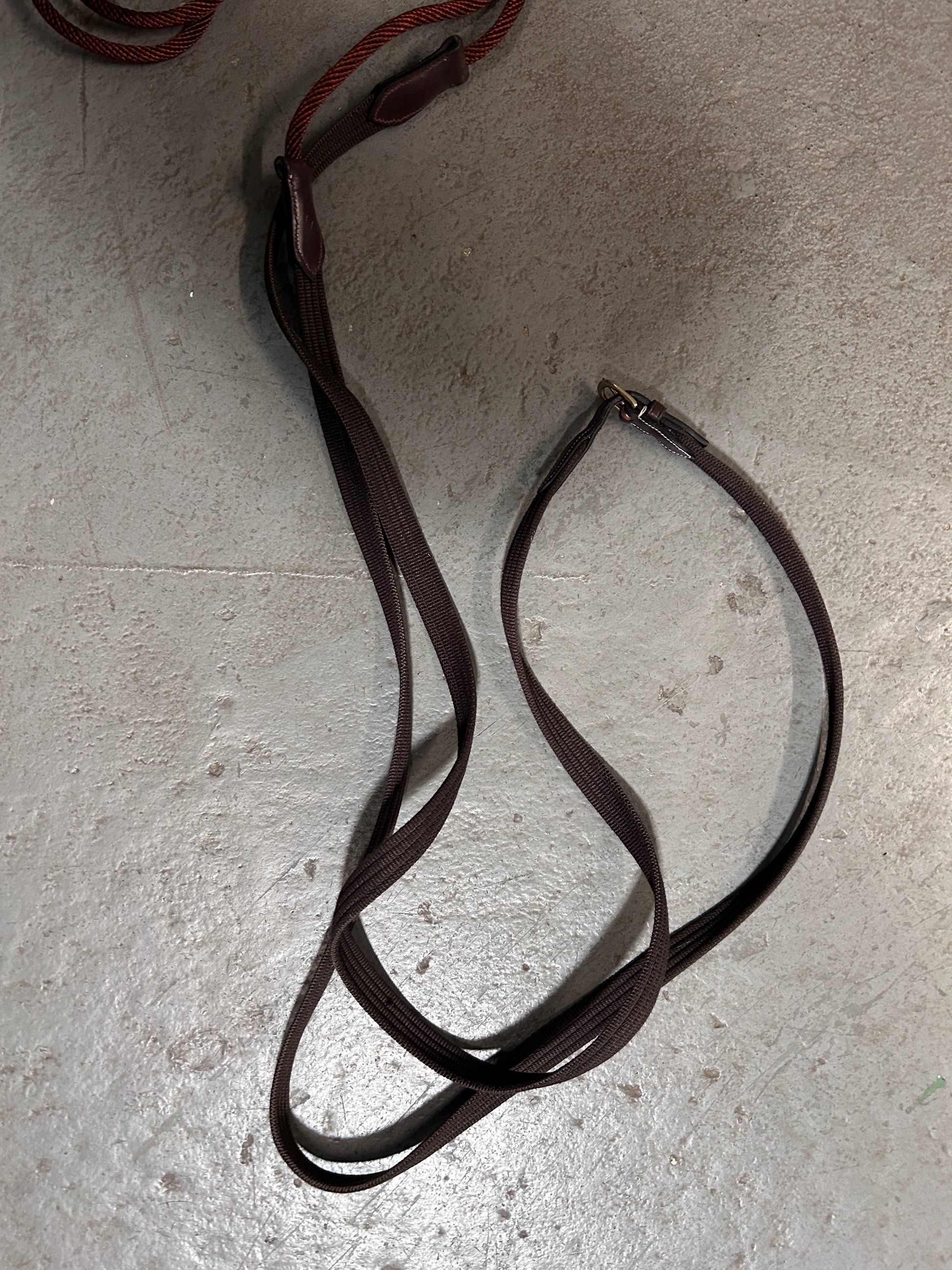 Rope and Web Draw Reins-Reins-Consignment-Evolution Equestrian Co.