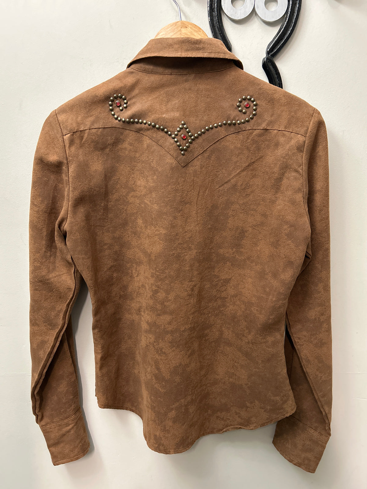Roper Brown Shirt XSmall-Riding Shirts-Consignment-Evolution Equestrian Co.
