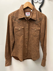 Roper Brown Shirt XSmall-Riding Shirts-Consignment-Evolution Equestrian Co.