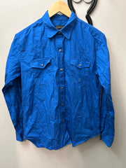 Roper Royal Blue Western Shirt Medium-Western Shirt-Consignment-Evolution Equestrian Co.