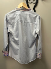 Load image into Gallery viewer, Royal Highness Collection Blue Show Shirt 40-Show Shirts-Consignment-Evolution Equestrian Co.
