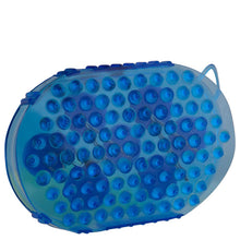Load image into Gallery viewer, Rubber Massage Gel Curry with Magnetic Rollers-Horse Brush-Canadian Centurion Supply-Blue-Evolution Equestrian Co.
