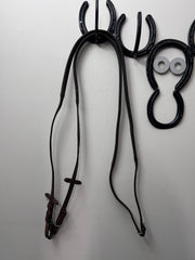 Rubber Rein Brown-English Reins-Consignment-Evolution Equestrian Co.