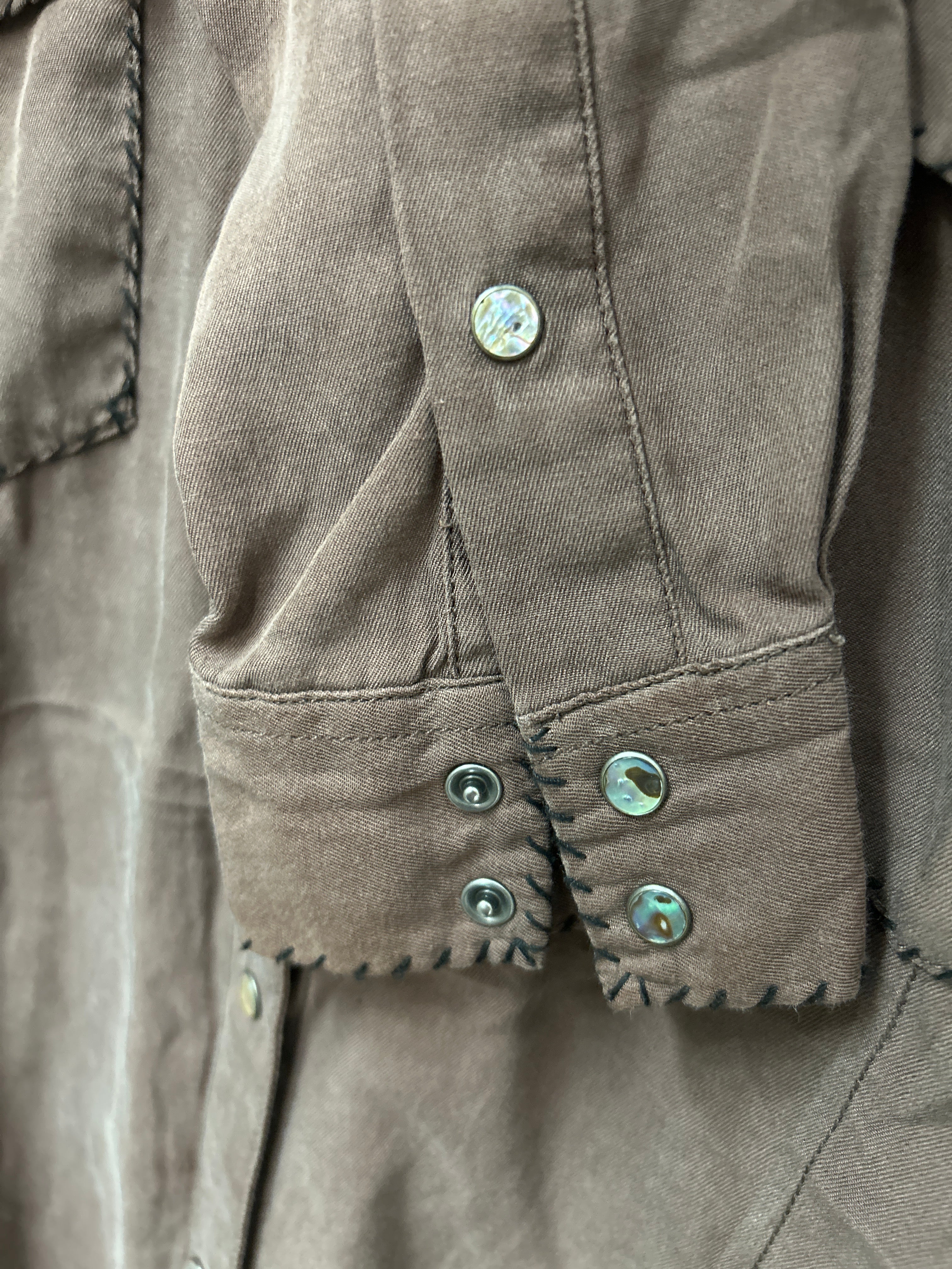 Ryan Michael Button Down Shirt Brown XS-Apparel-Consignment-Evolution Equestrian Co.