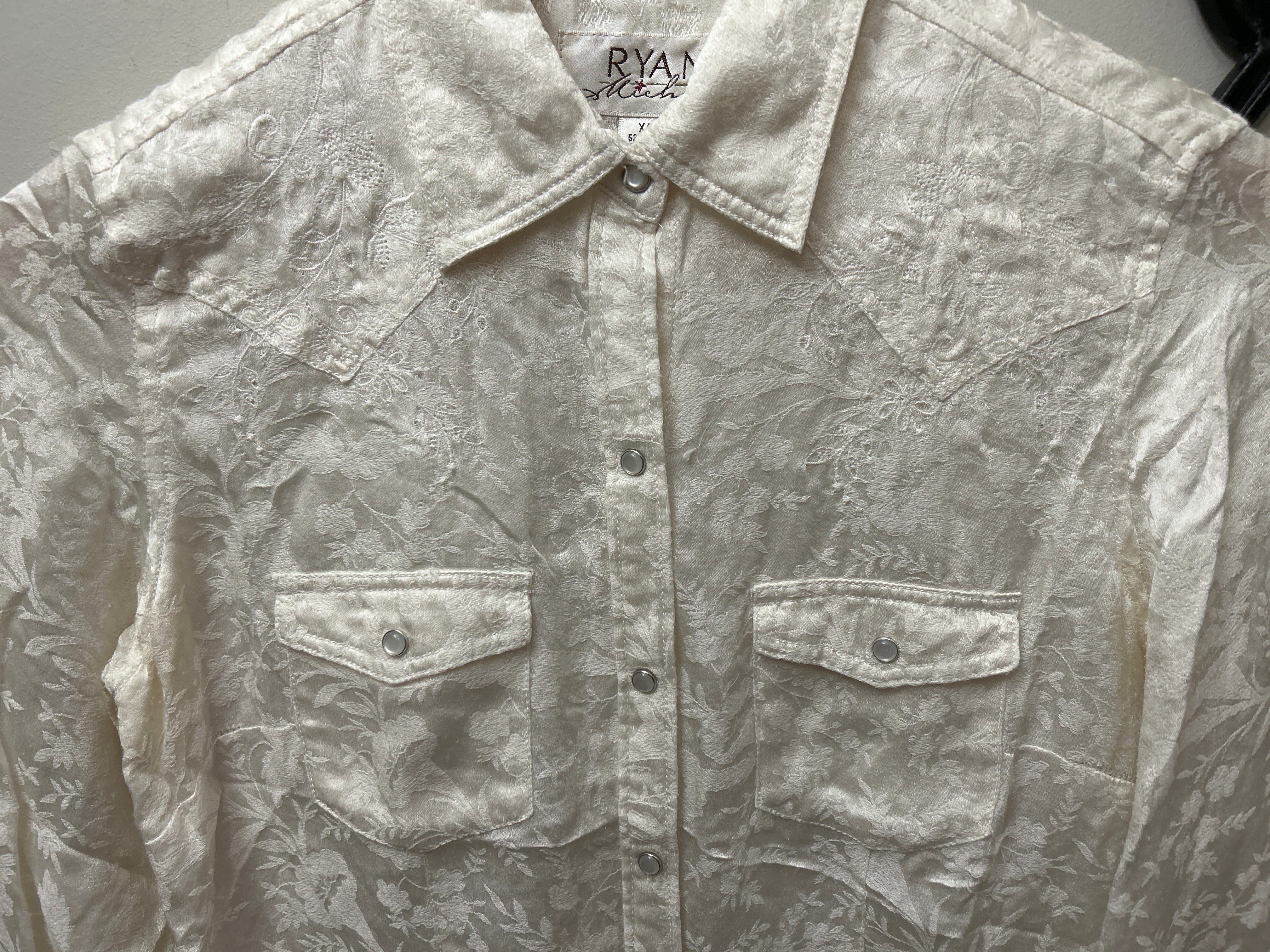 Ryan Michael Button Down Shirt White XS-Apparel-Consignment-Evolution Equestrian Co.