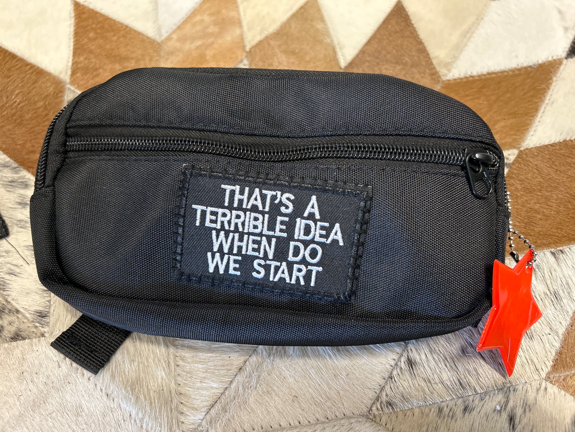 Saddle Sacks-Saddle Bags-Evolution Equestrian Co.-Black - That;s A Terrible Idea When Do We Start-Evolution Equestrian Co.