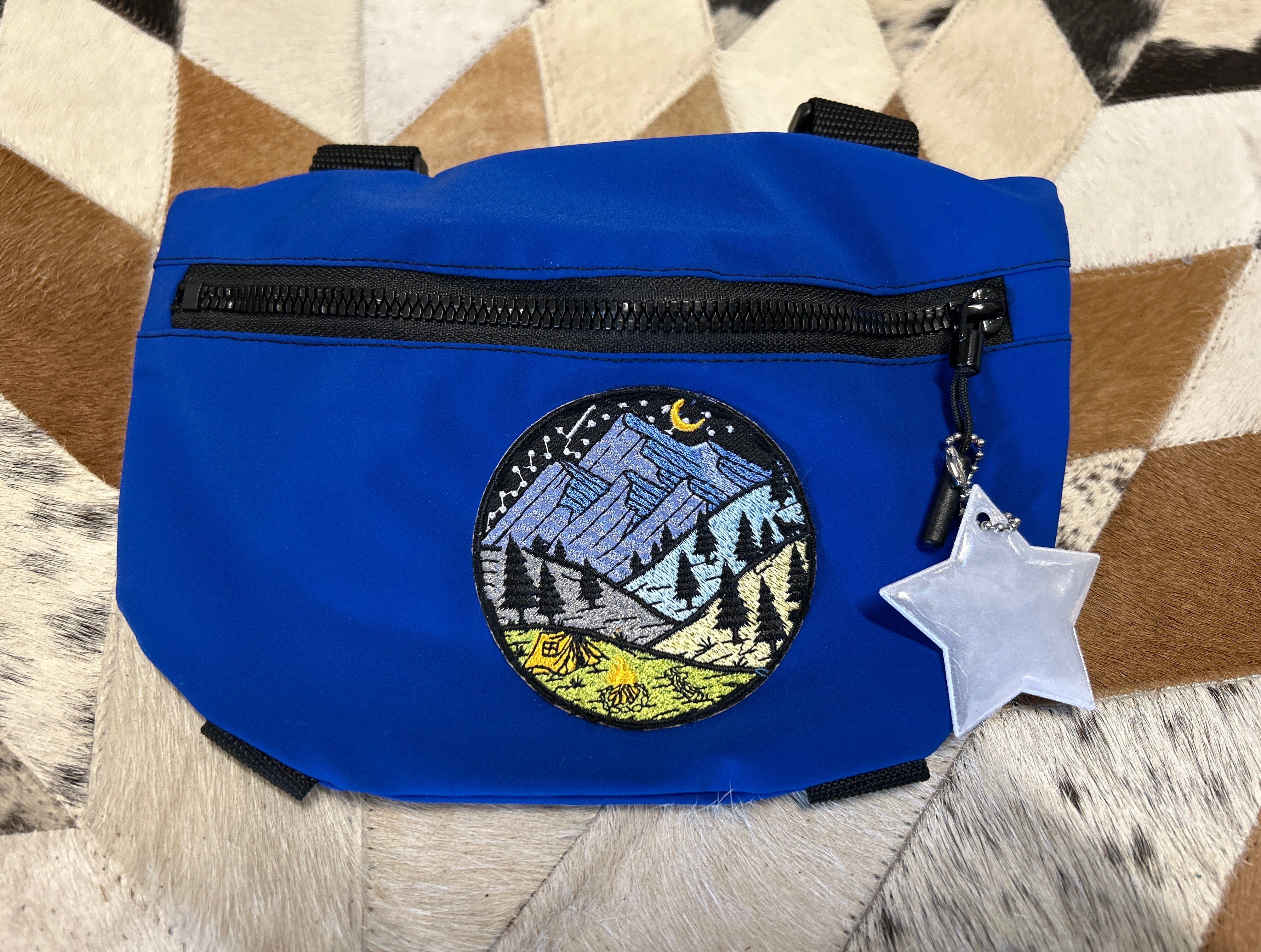 Saddle Sacks-Saddle Bags-Evolution Equestrian Co.-Blue - Camping/Mountains-Evolution Equestrian Co.