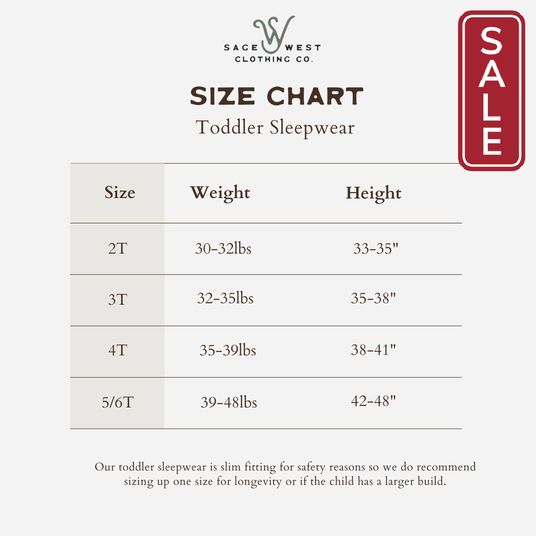 Sage West Clothing Co. Tack Room Toddler Sleepwear Set-Child Clothing-Sage West Clothing Co.-Coco-18-24 months-Evolution Equestrian Co.