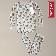 Sage West Clothing Co. Tack Room Toddler Sleepwear Set-Child Clothing-Sage West Clothing Co.-Cream-18-24 months-Evolution Equestrian Co.