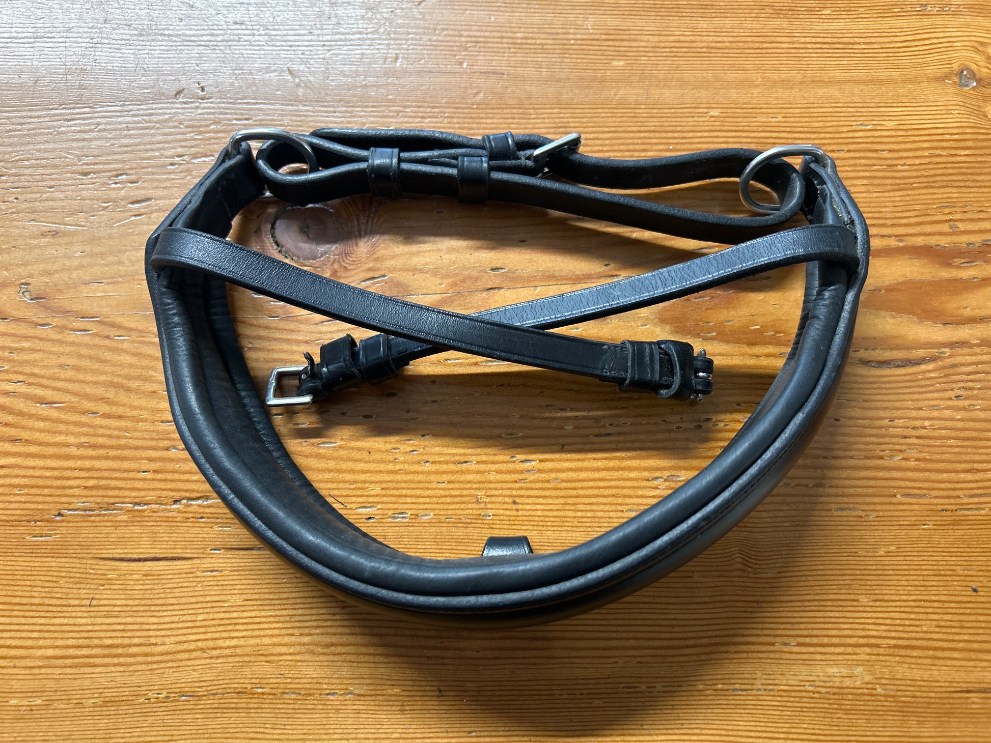 Schockemöhle SP Milazzo Anatomical Noseband Black-English Bridle-Consignment-Evolution Equestrian Co.