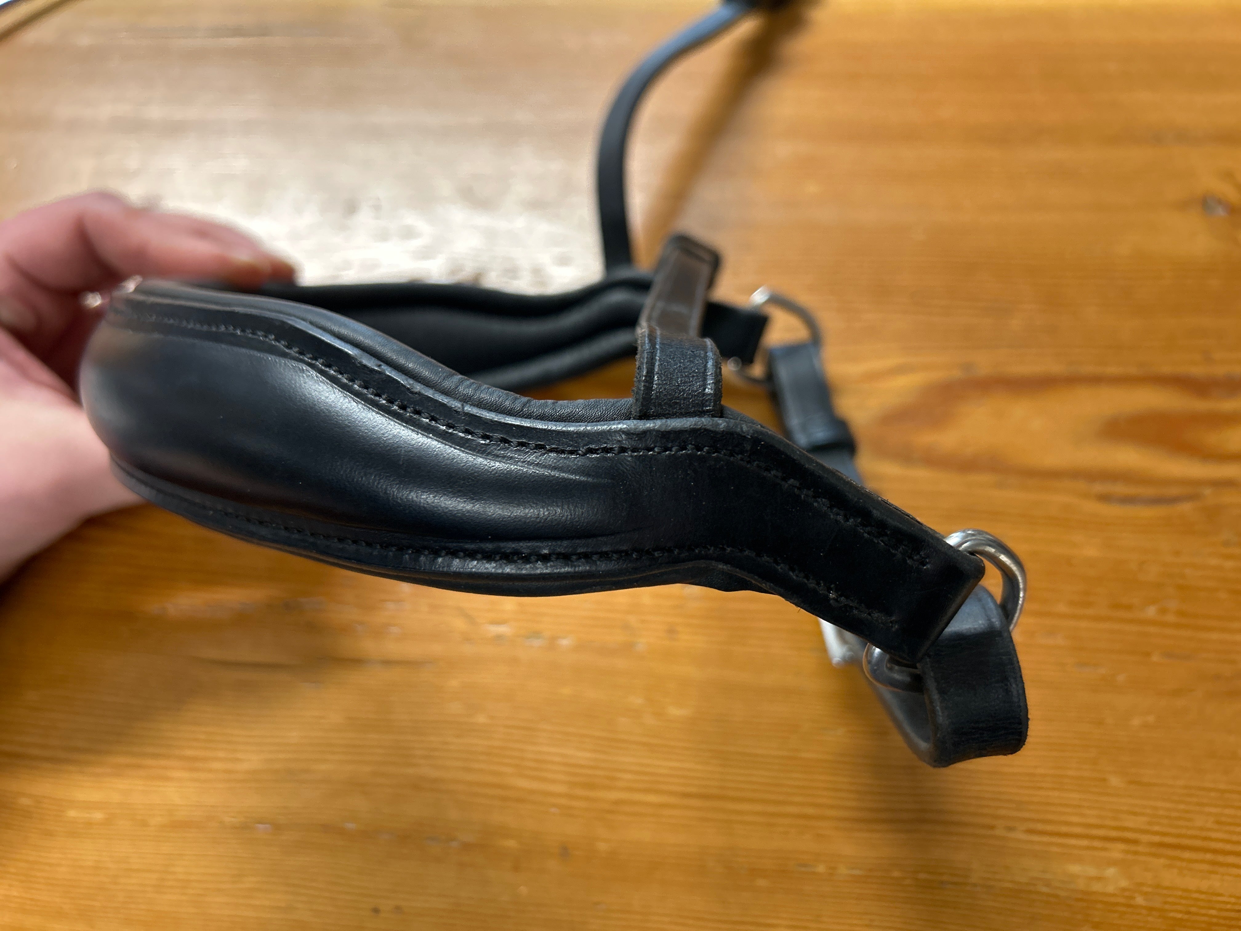 Schockemöhle SP Milazzo Anatomical Noseband Black-English Bridle-Consignment-Evolution Equestrian Co.