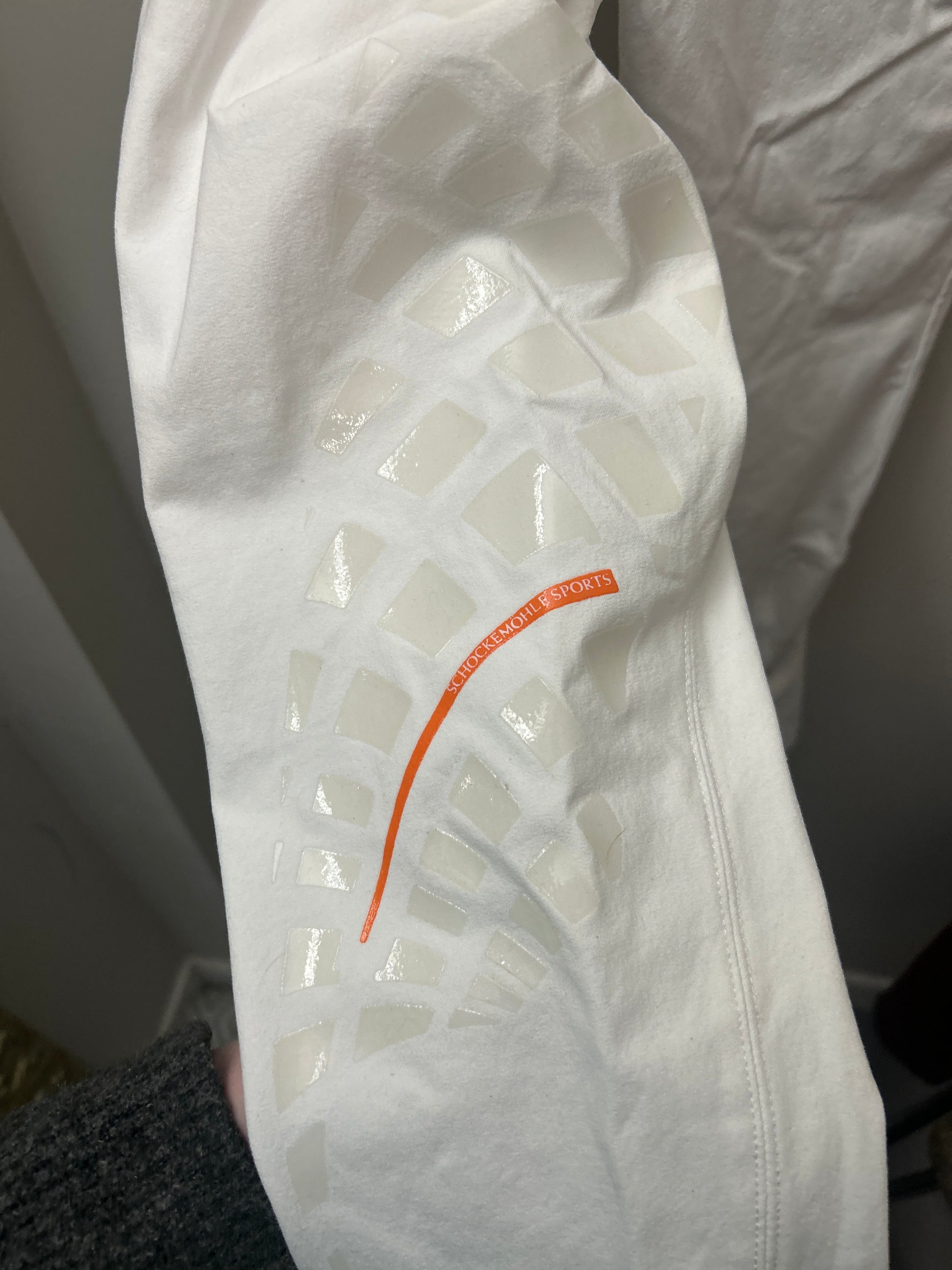 Schocklmohle White Full Seat Breeches 32-Breeches-Consignment-Evolution Equestrian Co.