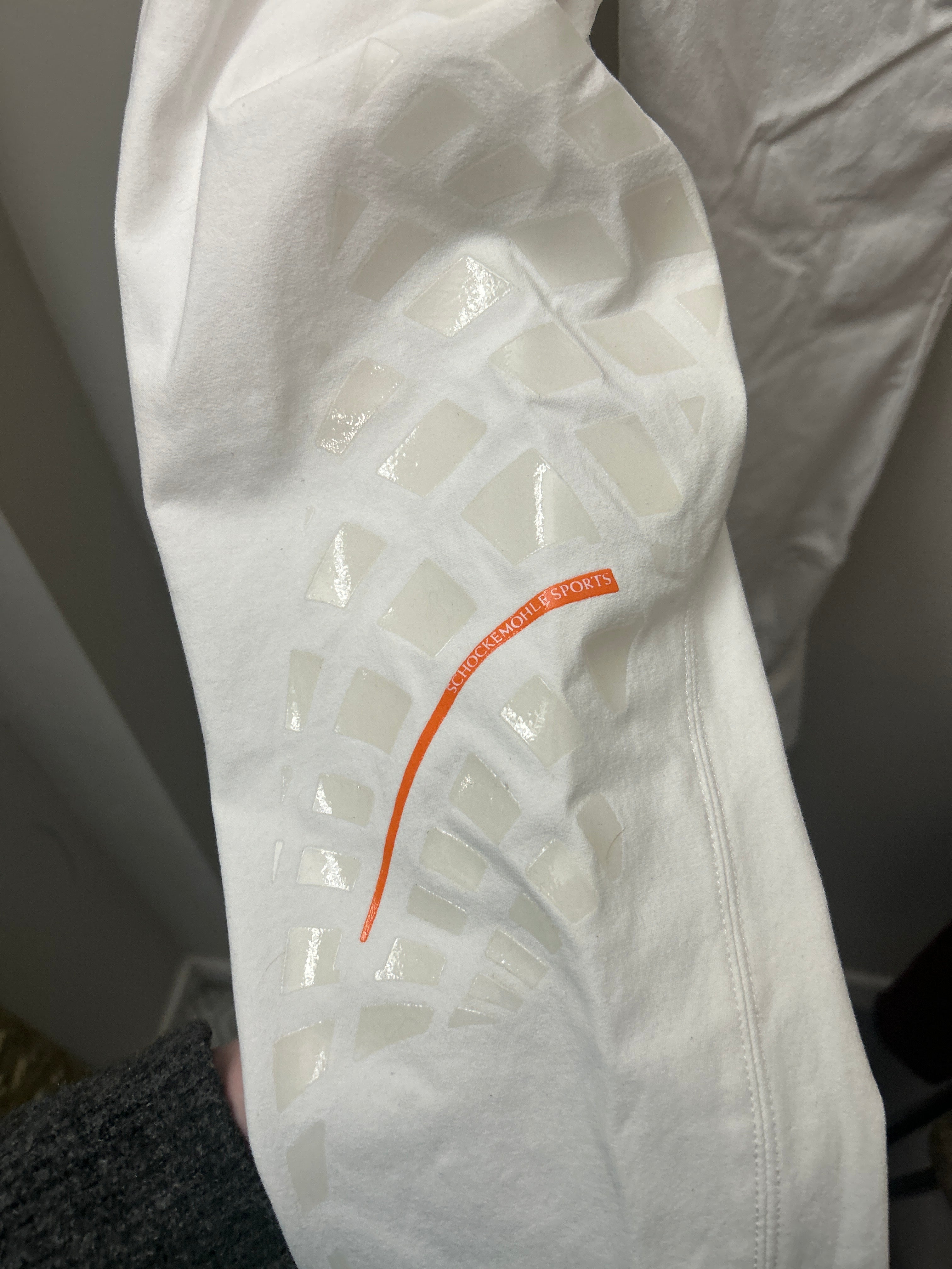 Schocklmohle White Full Seat Breeches 32-Breeches-Consignment-Evolution Equestrian Co.