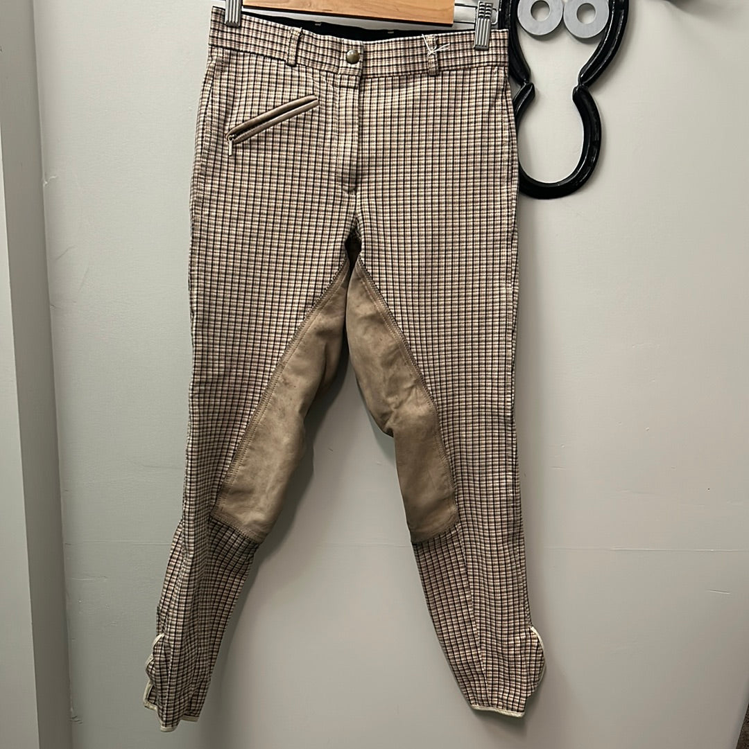 Schoeller Real Leather Full Seat Breeches-Clothing-Consignment-Evolution Equestrian Co.