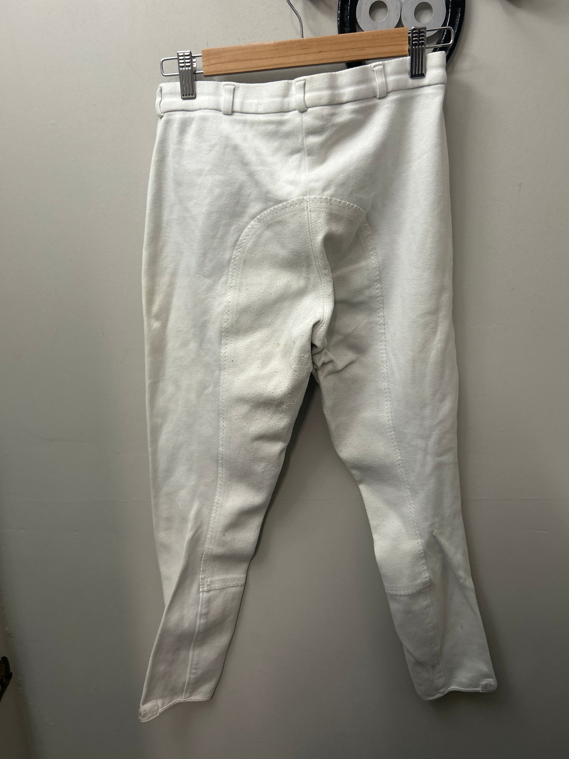 Schou Equestrian White Full Seat Breeches 28-Breeches-Consignment-Evolution Equestrian Co.