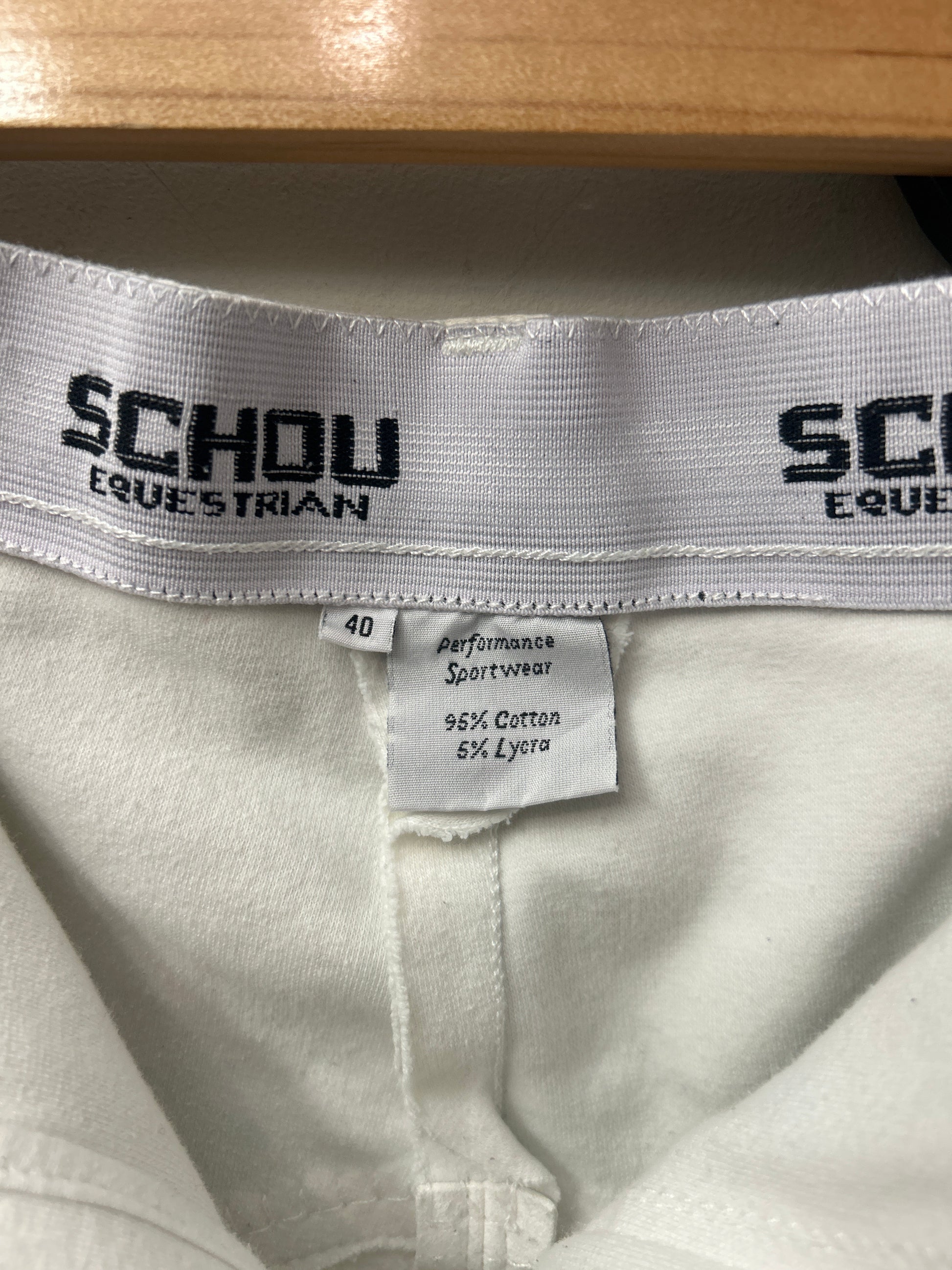 Schou Equestrian White Full Seat Breeches 28-Breeches-Consignment-Evolution Equestrian Co.