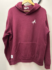 Scope Burgundy Hoodie Large-Riding Shirts-Consignment-Evolution Equestrian Co.