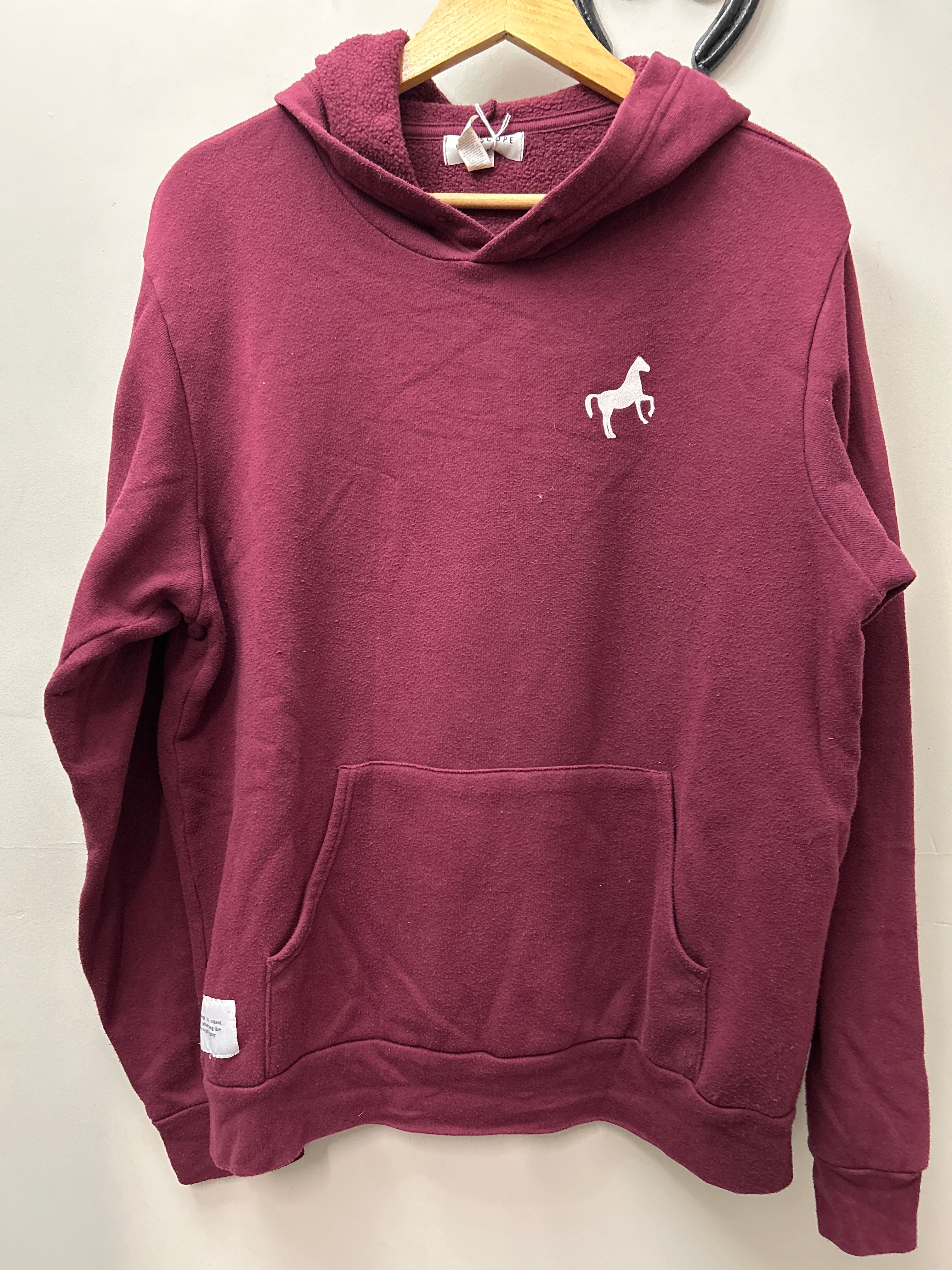 Scope Burgundy Hoodie Large-Riding Shirts-Consignment-Evolution Equestrian Co.