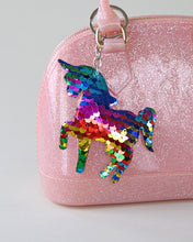 Load image into Gallery viewer, Sequin Unicorn Key Chains-Key Chains-Evolution Equestrian Co.-Evolution Equestrian Co.
