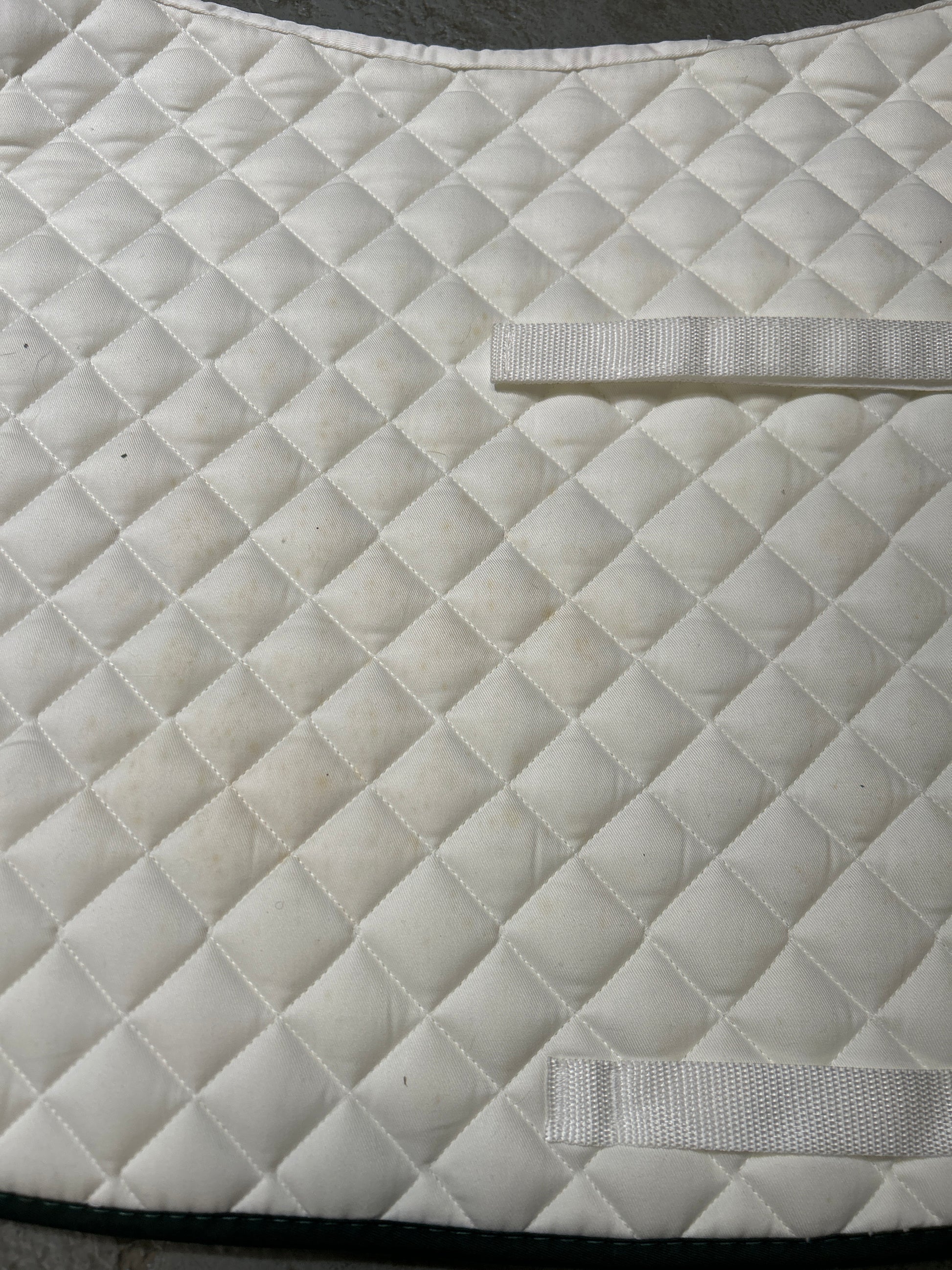 Shedrow All Purpose Saddle Pad White Full-English Saddle Pad-Consignment-Evolution Equestrian Co.
