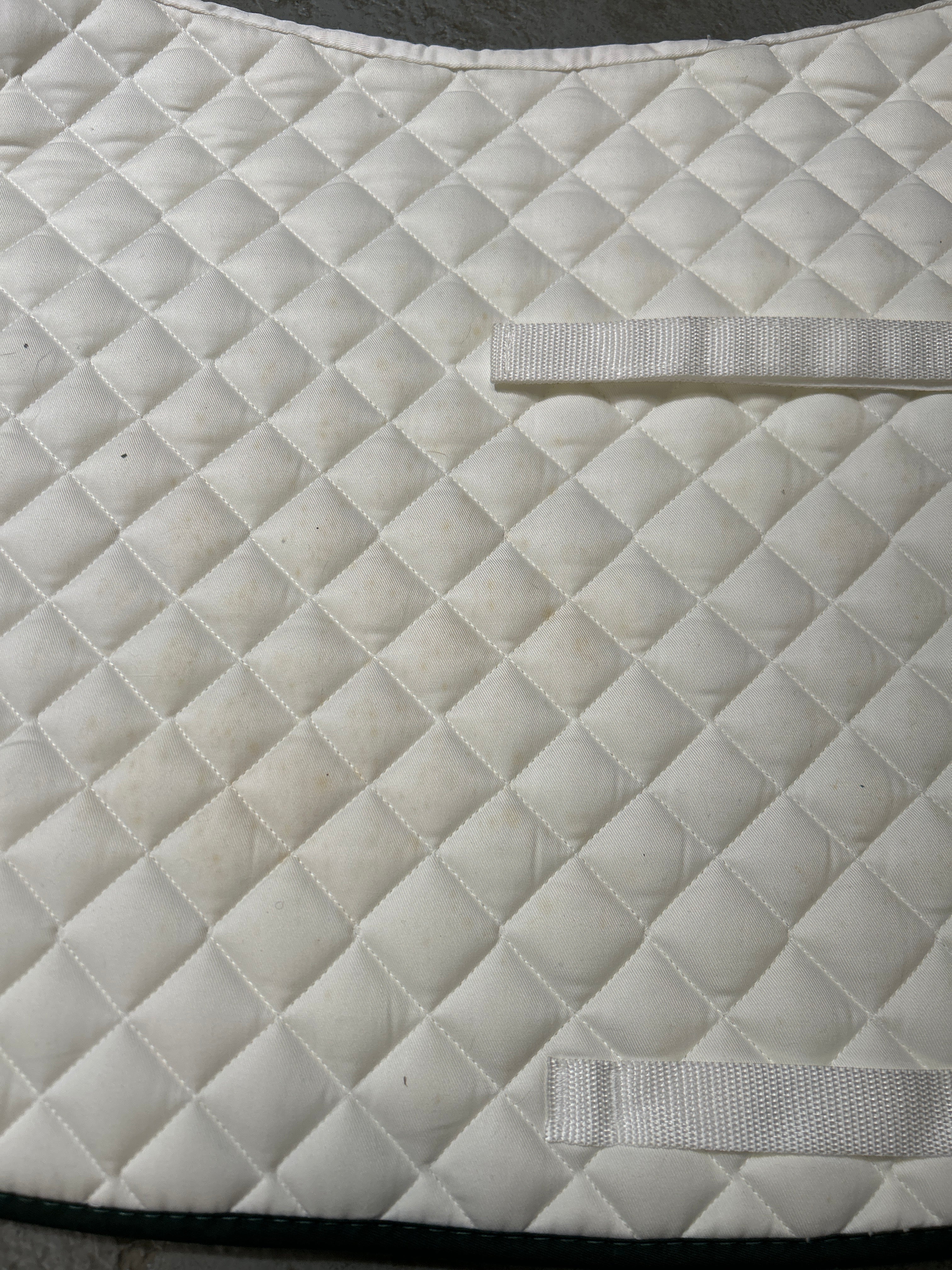 Shedrow All Purpose Saddle Pad White Full-English Saddle Pad-Consignment-Evolution Equestrian Co.