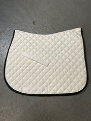 Shedrow All Purpose Saddle Pad White Full-English Saddle Pad-Consignment-Evolution Equestrian Co.