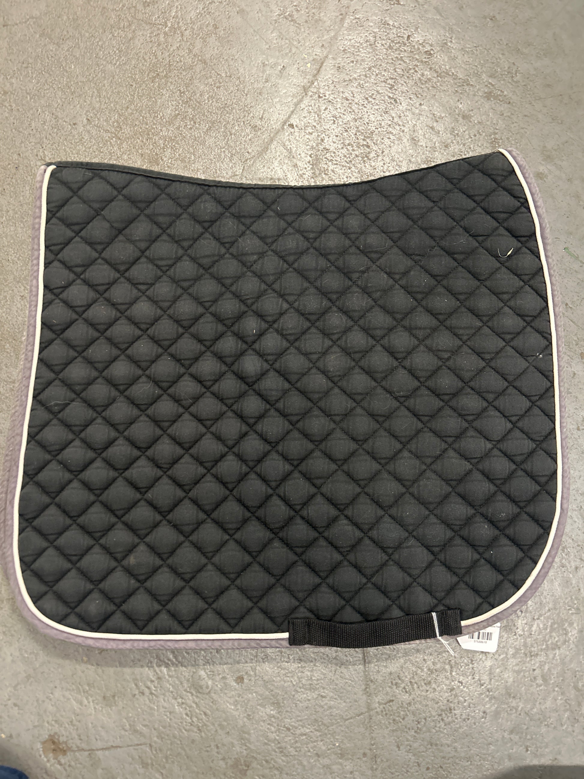 Shedrow Black English Saddle Pad-English Saddle Pad-Consignment-Evolution Equestrian Co.