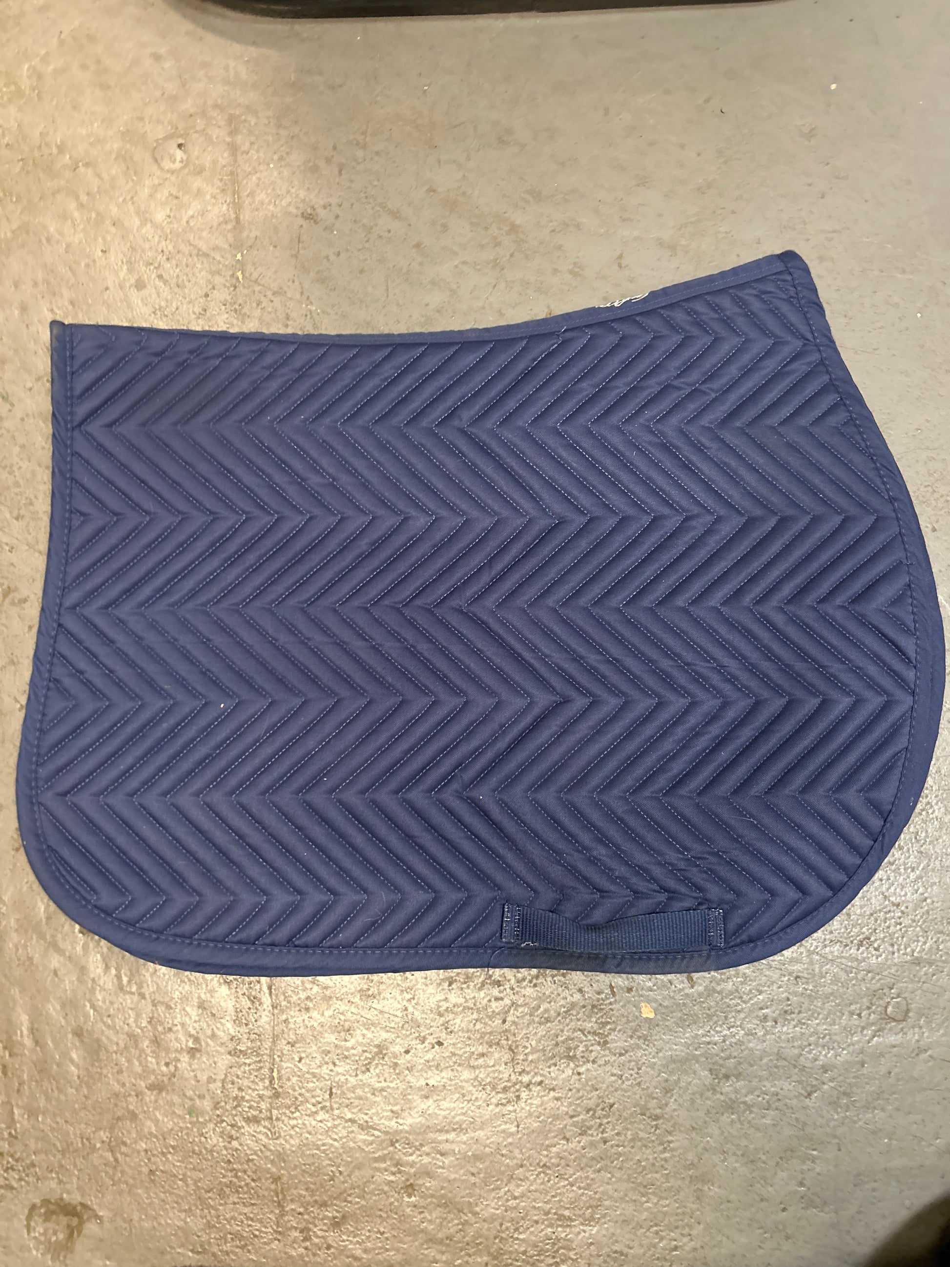 Shedrow Blue Saddle Pad-English Saddle Pad-Consignment-Evolution Equestrian Co.