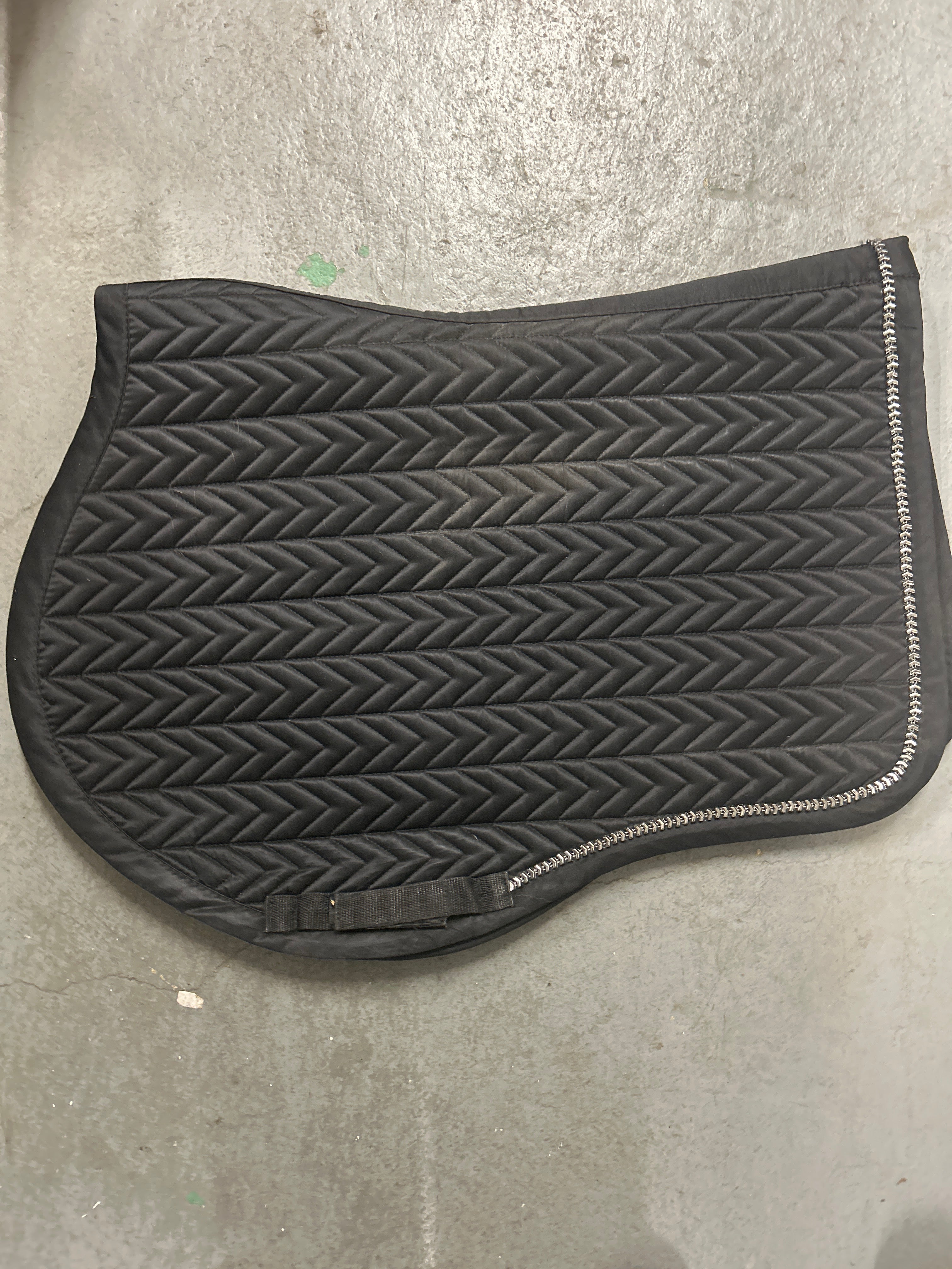Shedrow Close Contact Saddle Pad Black Full-English Saddle Pad-Consignment-Evolution Equestrian Co.