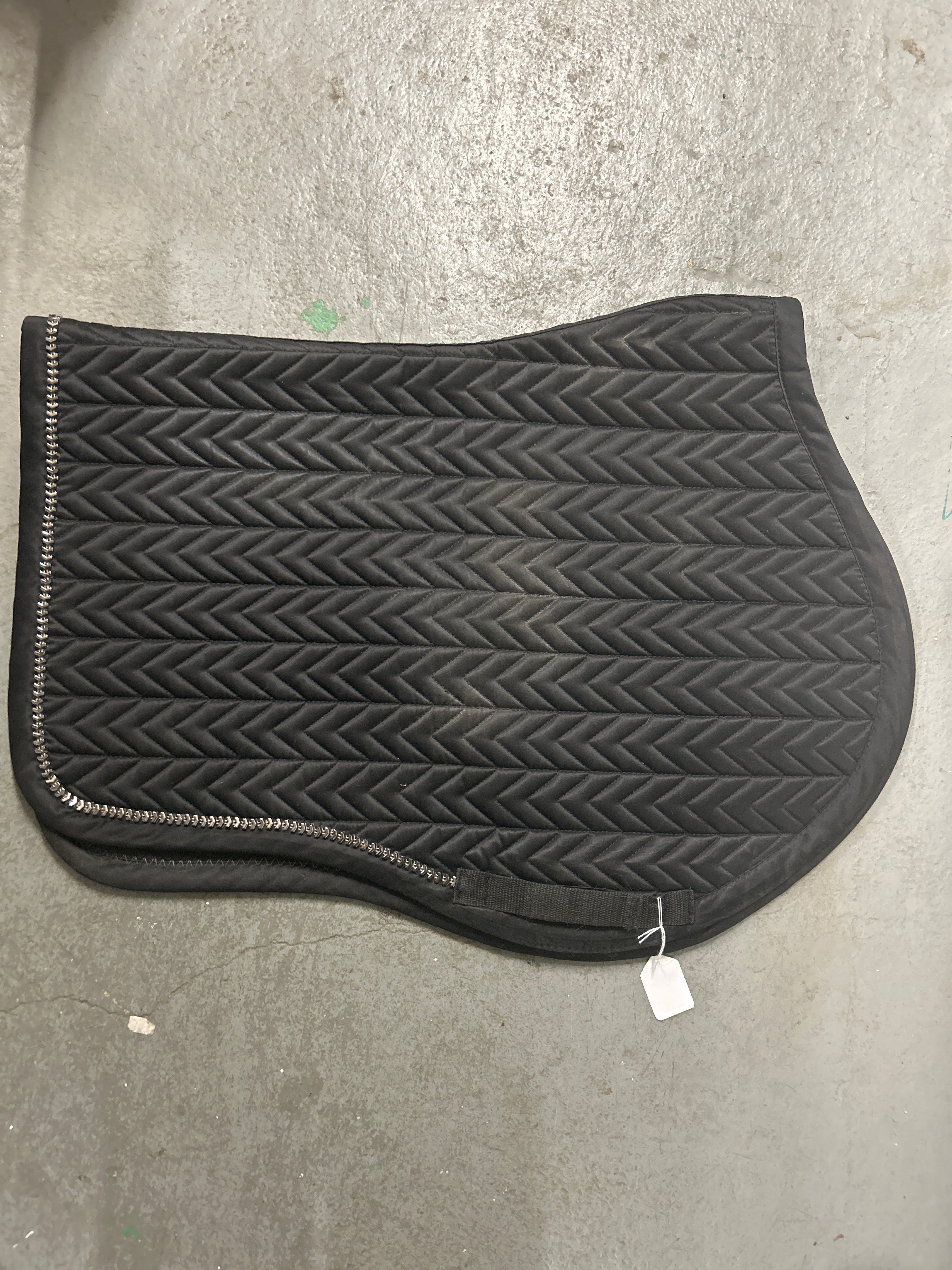 Shedrow Close Contact Saddle Pad Black Full-English Saddle Pad-Consignment-Evolution Equestrian Co.